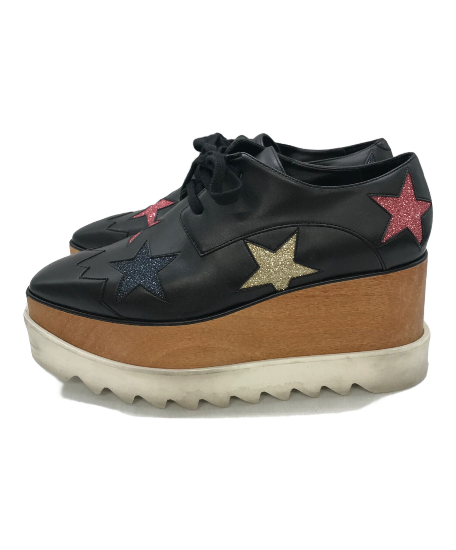 Stella McCartney スニーカー 黒 厚底サイズ37