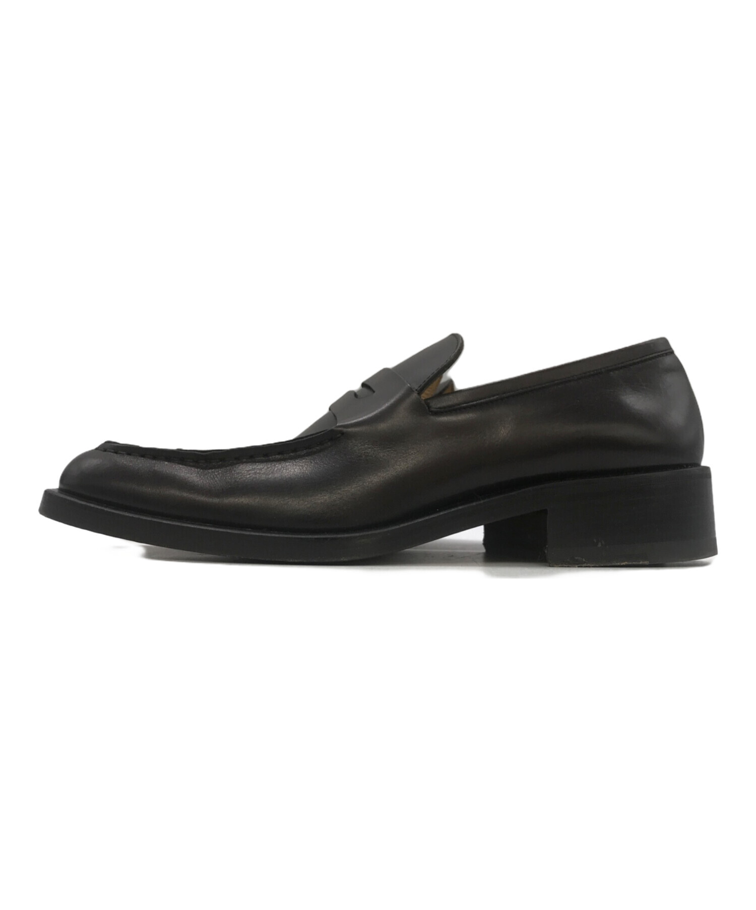 中古・古着通販】GUCCI (グッチ) スクウェアローファー ブラウン 