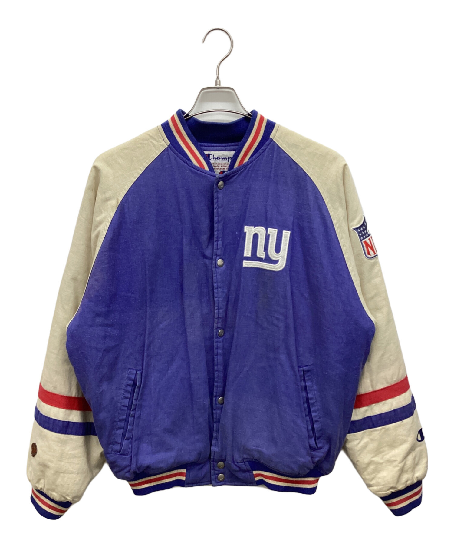 中古・古着通販】Champion (チャンピオン) スタジャン ブルー サイズ:M 