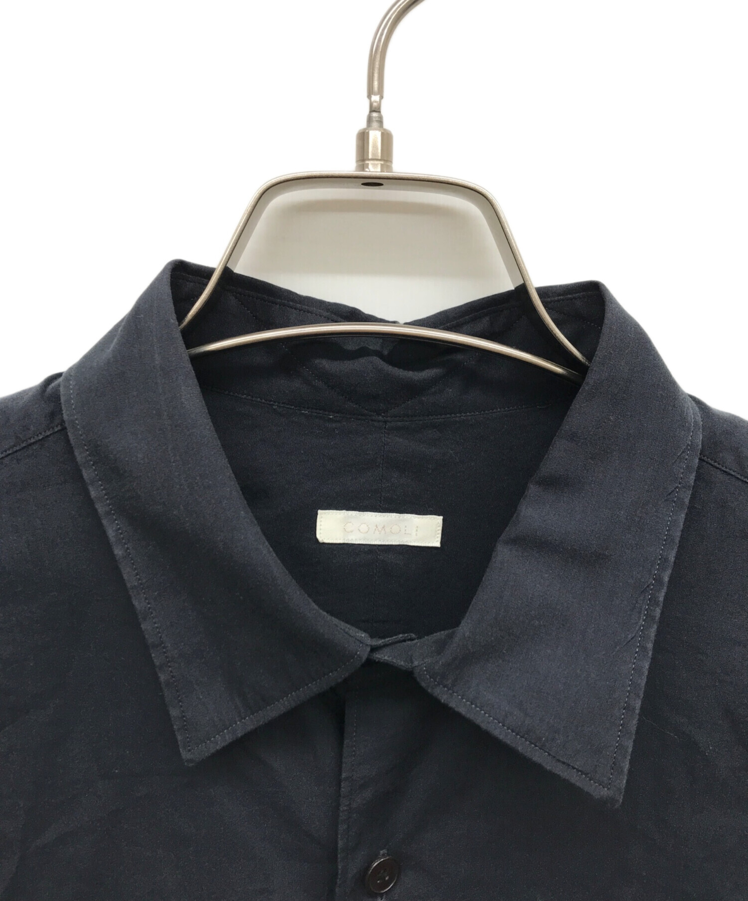 中古・古着通販】COMOLI (コモリ) コモリシャツ ネイビー サイズ:2 