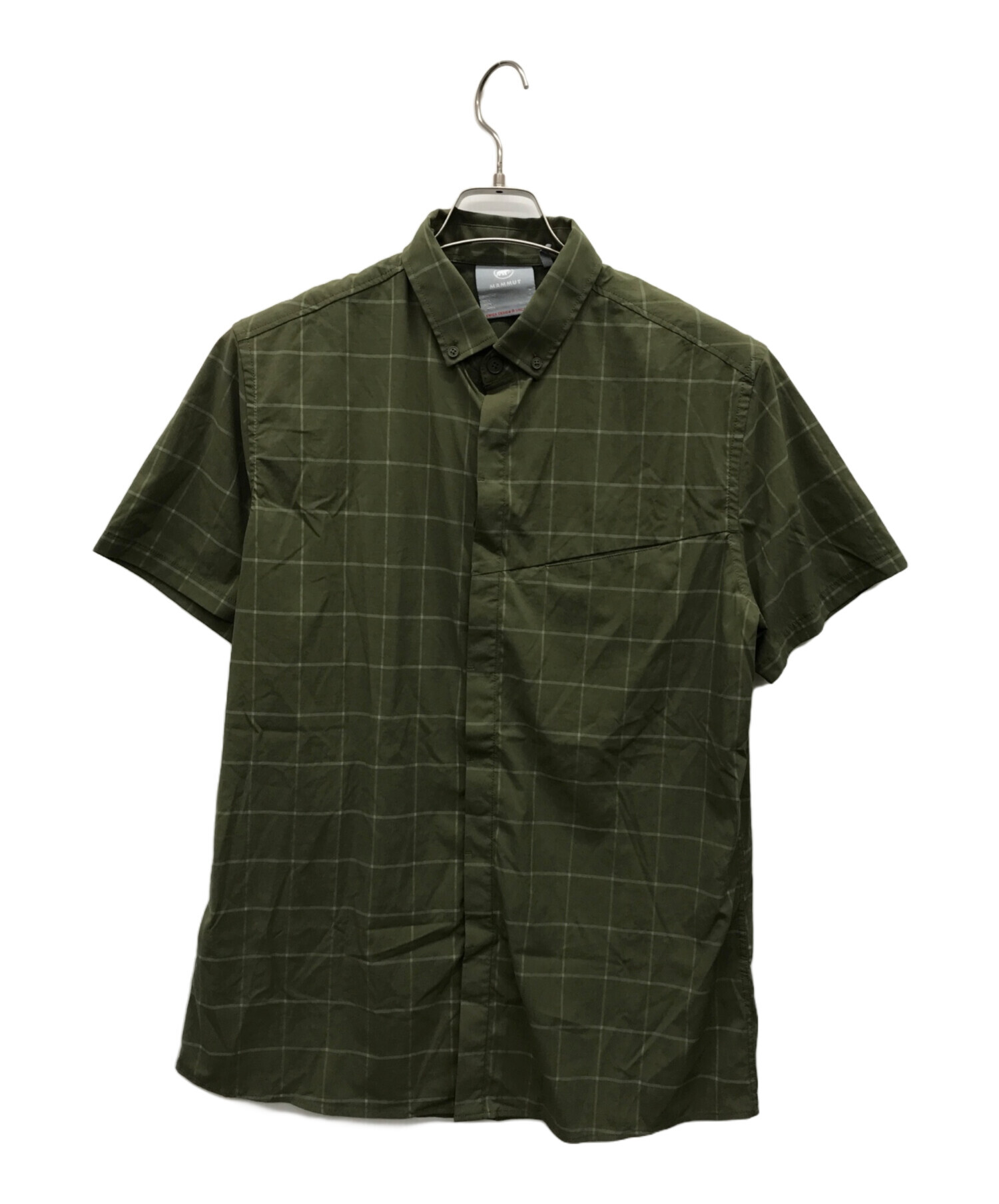 中古・古着通販】MAMMUT (マムート) チェックシャツ オリーブ サイズ 