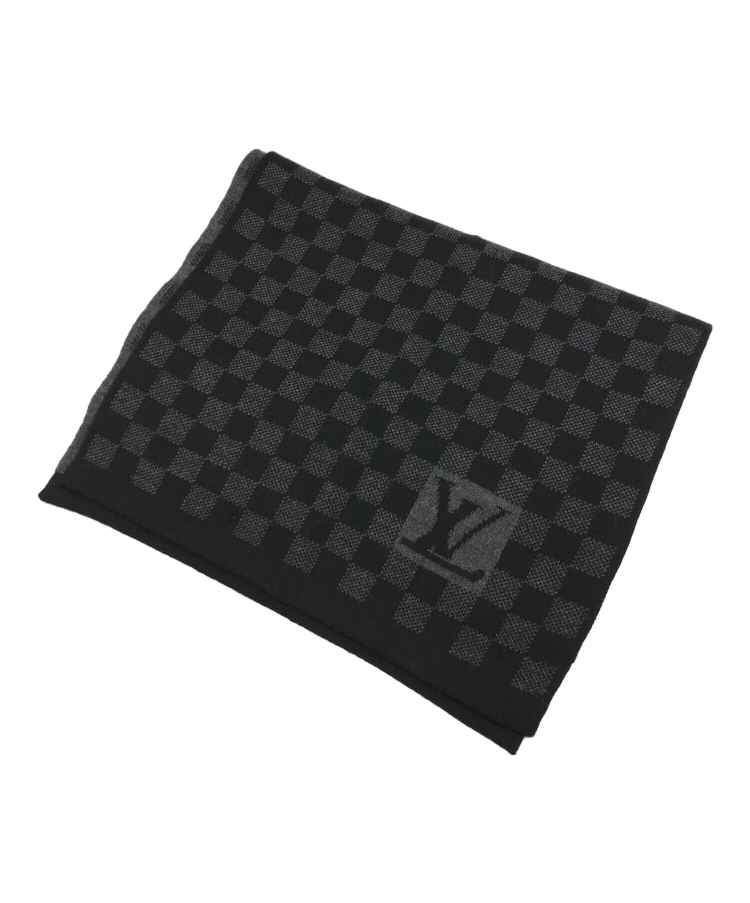 LOUIS VUITTON ルイヴィトン マフラー - 黒 【古着】【中古】 Louis