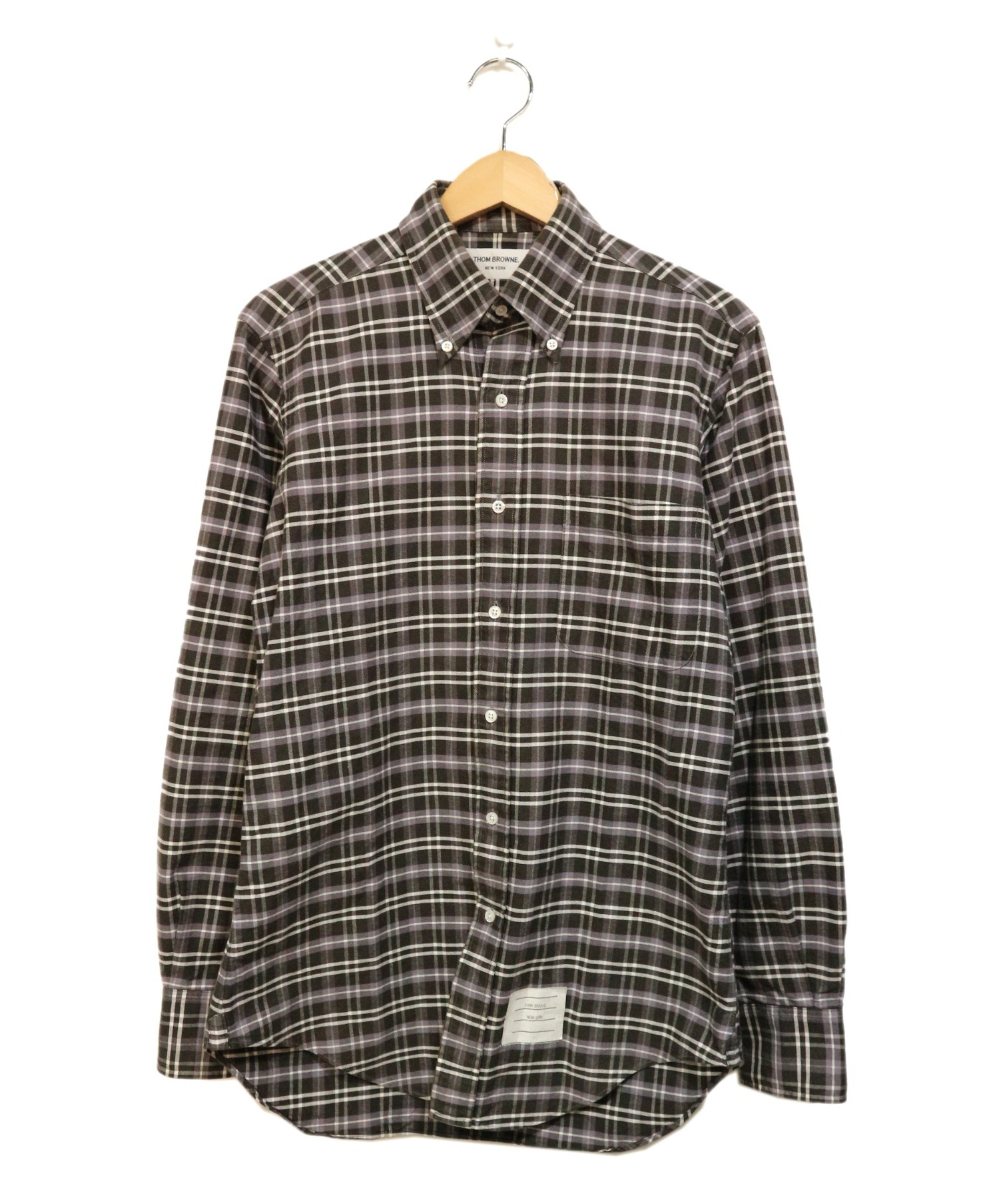THOM BROWNE トムブラウン チェックシャツ 長袖シャツ 0｜トップス