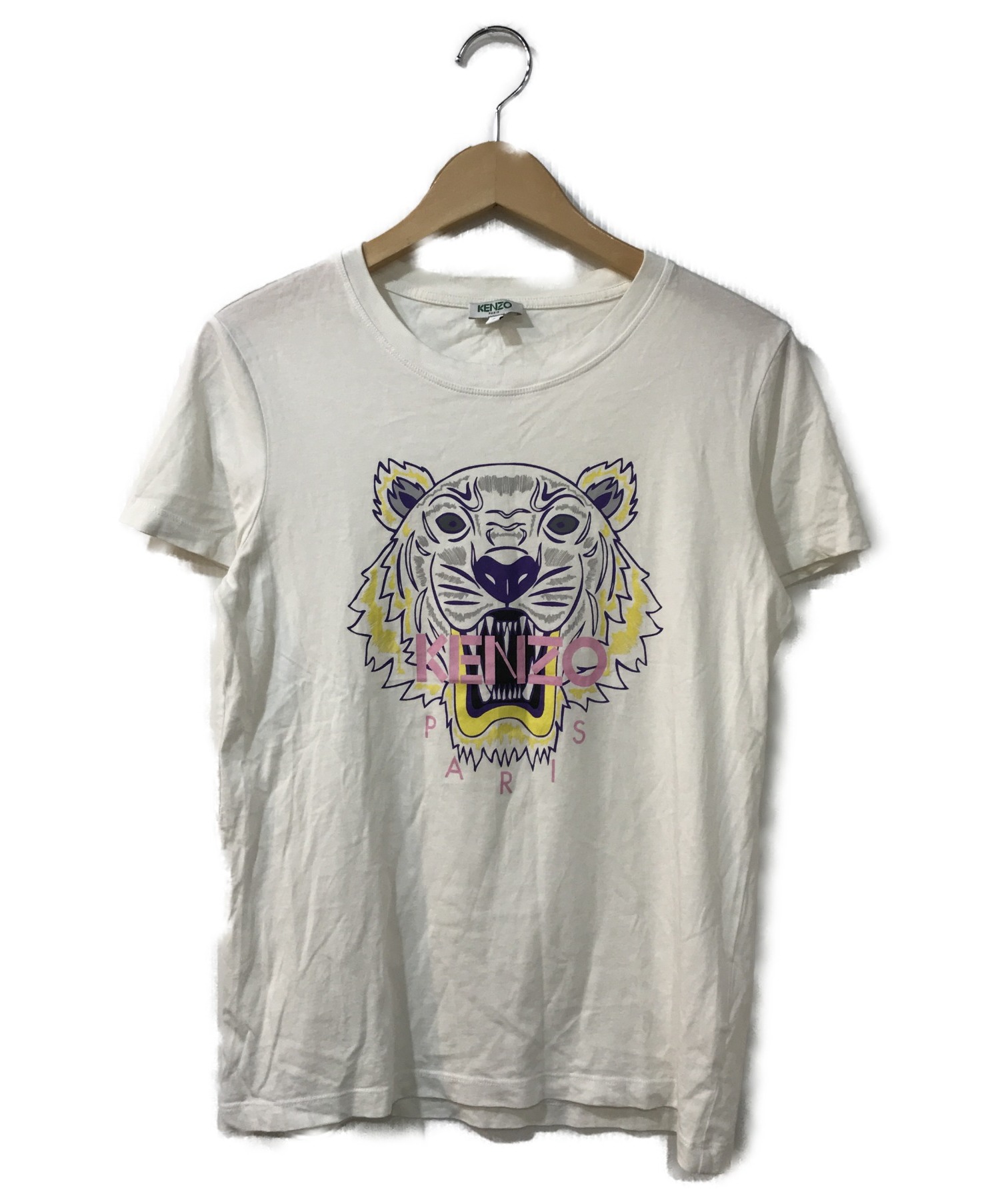 KENZO (ケンゾー) タイガープリントTシャツ ホワイト サイズ:S