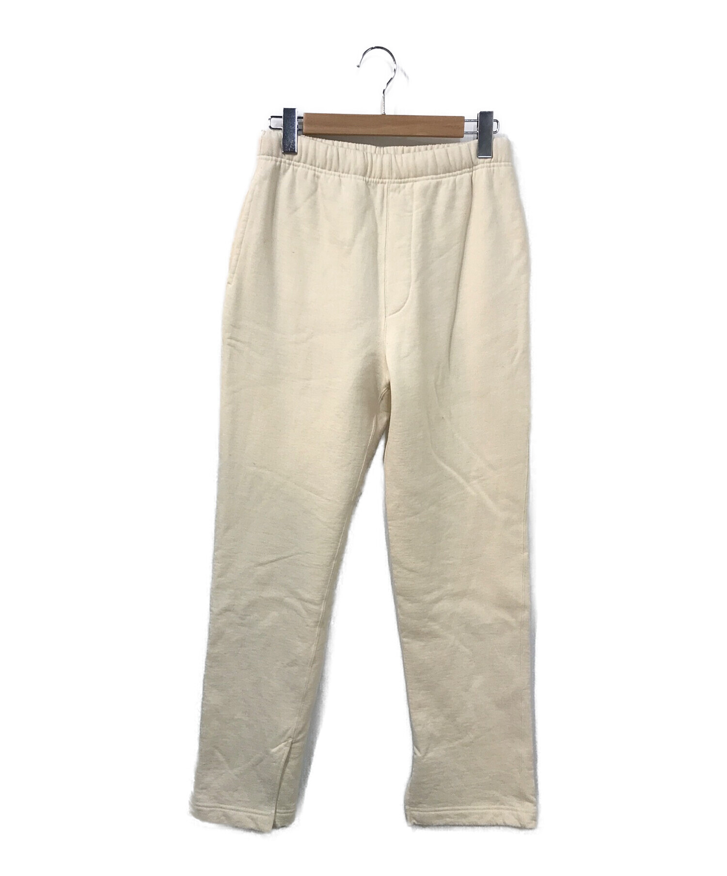 UNFIL (アンフィル) vintage cotton-fleece sweat pants ホワイト サイズ:3