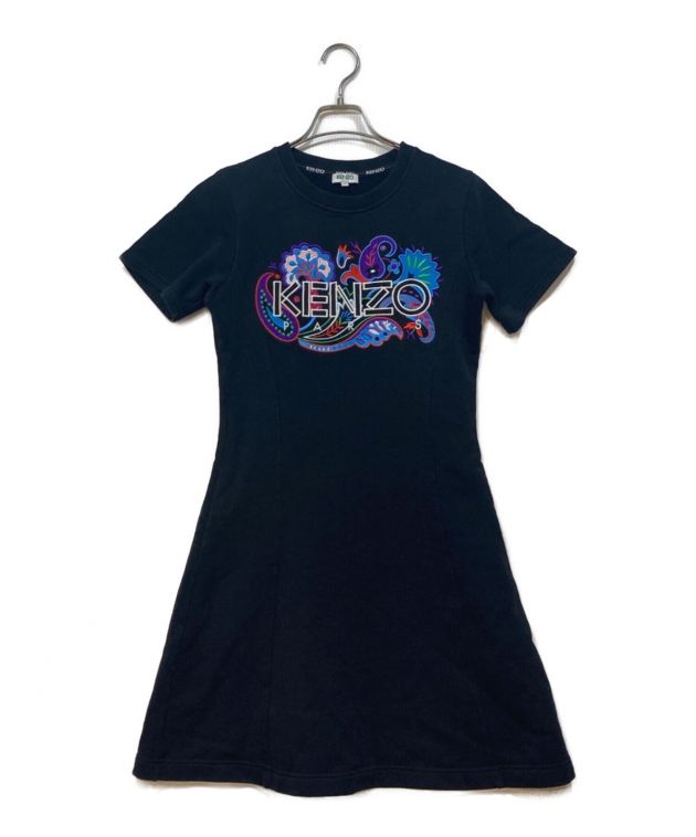 中古・古着通販】KENZO (ケンゾー) ロゴ刺繍S/Sスウェットワンピース 