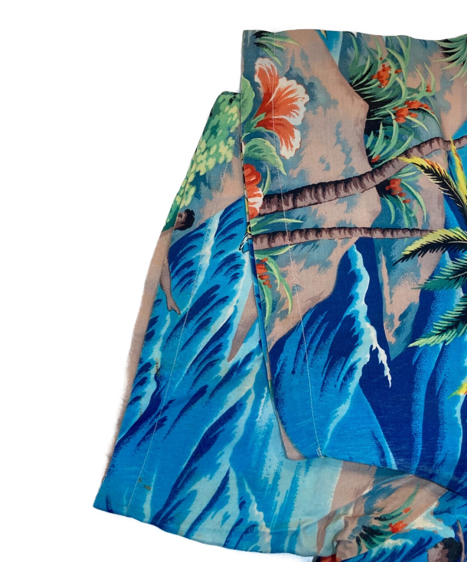 Pali hawaiian (パリ・ハワイアン) ヴィンテージアロハシャツ ブルー サイズ:L