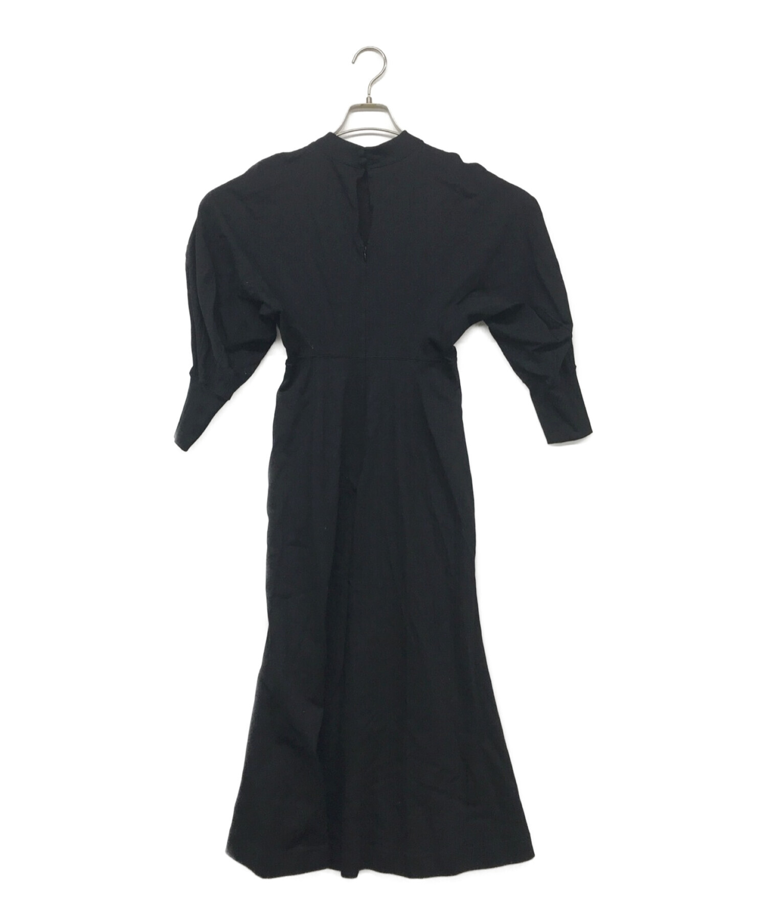 マメクロゴウチ　Classic Cotton Dress - black