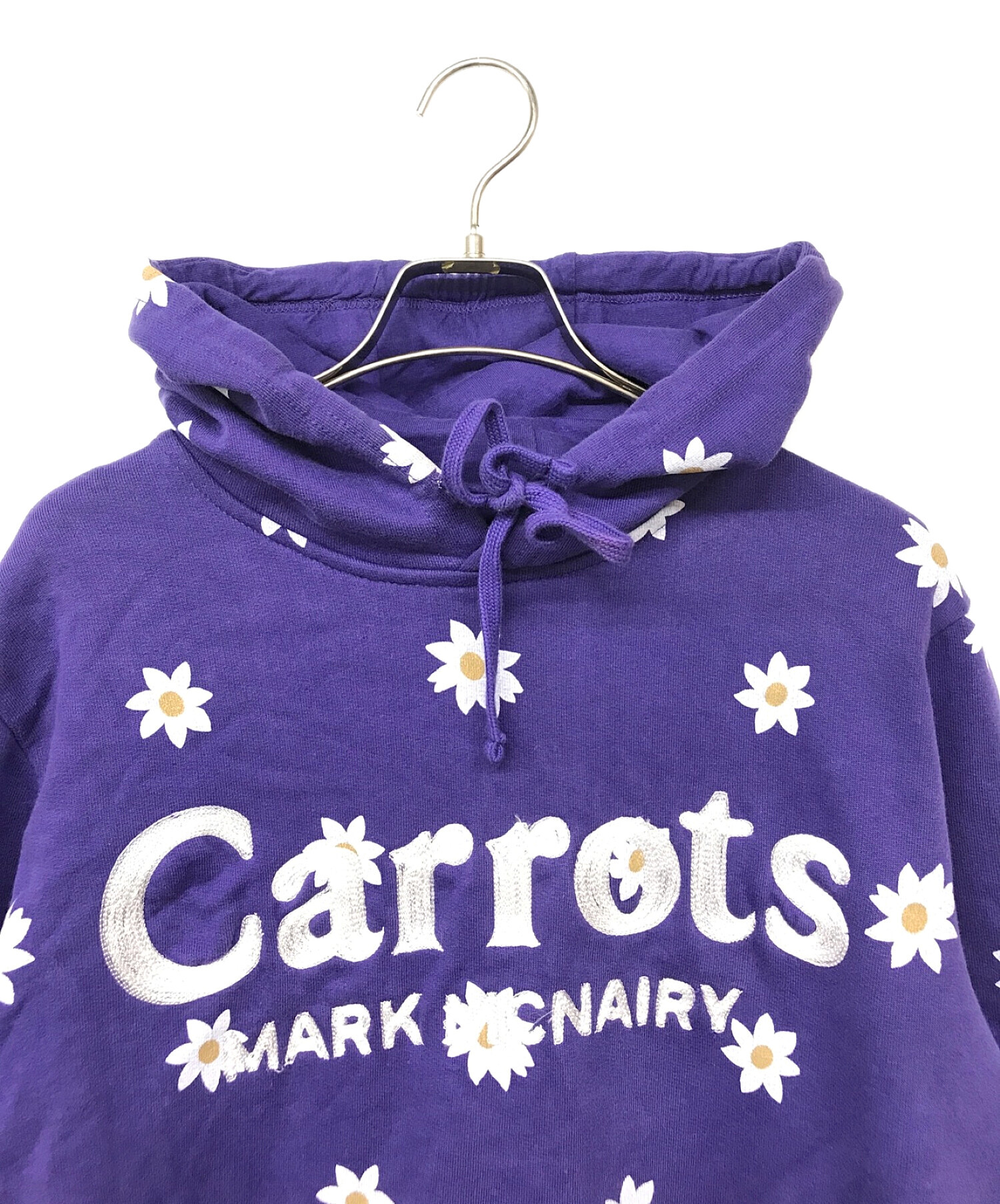 Mark McNairy × Carrots By Anwar Carrots (マークマクナイリー× キャロッツ) コラボ花柄パーカー パープル  サイズ:S