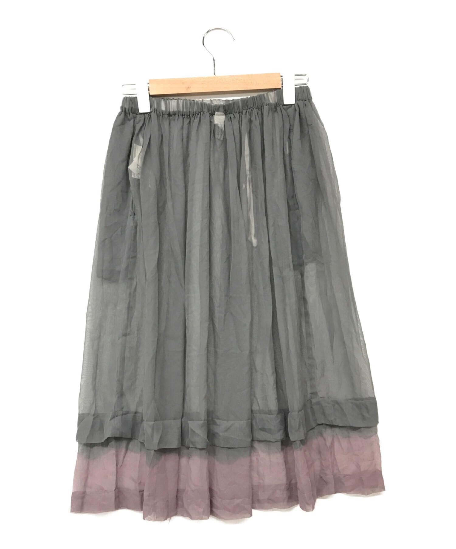 コムデギャルソンコムデギャルソン フリルシースルースカート - フレア  