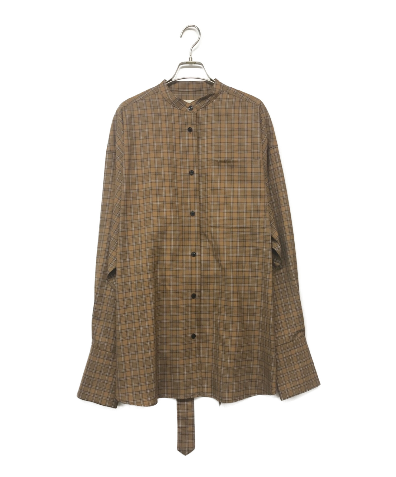 TODAYFUL (トゥデイフル) Backflare Check Shirts ブラウン サイズ:F