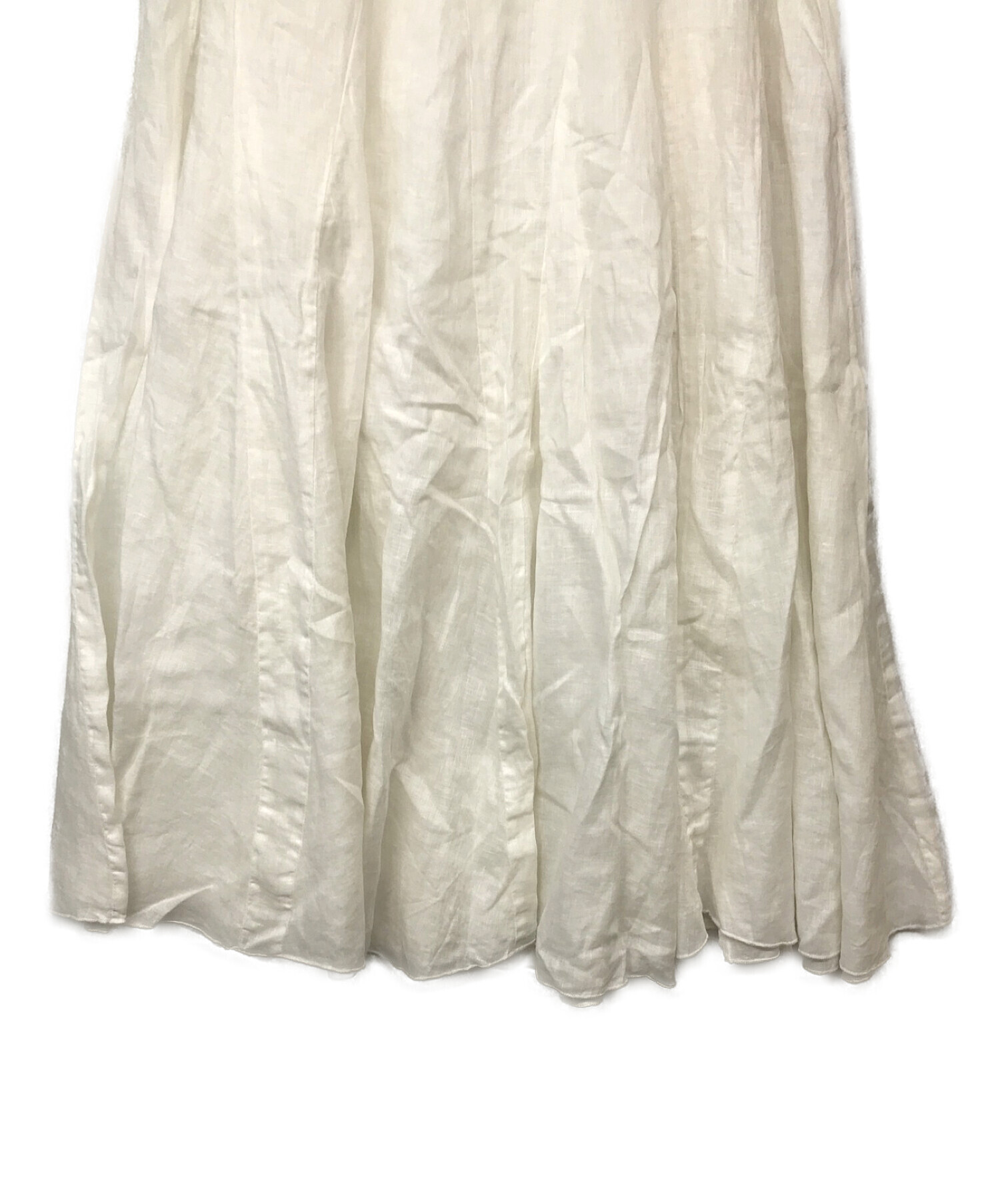 cp shades リネン ホワイト スカート