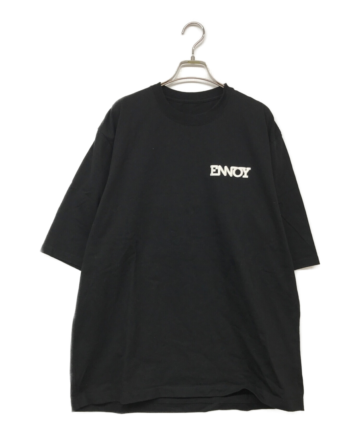 中古・古着通販】ENNOY (エンノイ) クルーネックTシャツ ブラック 