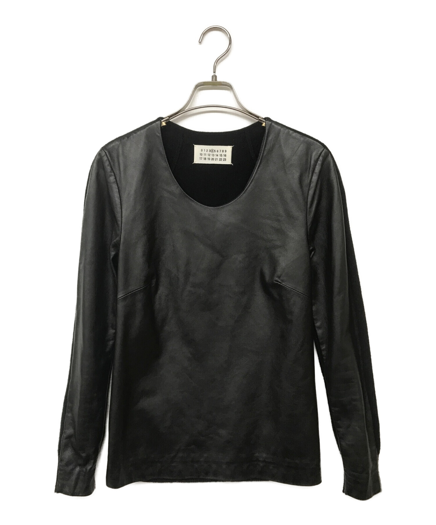 中古・古着通販】Martin Margiela4 (マルタンマルジェラ 4) レザー切替 