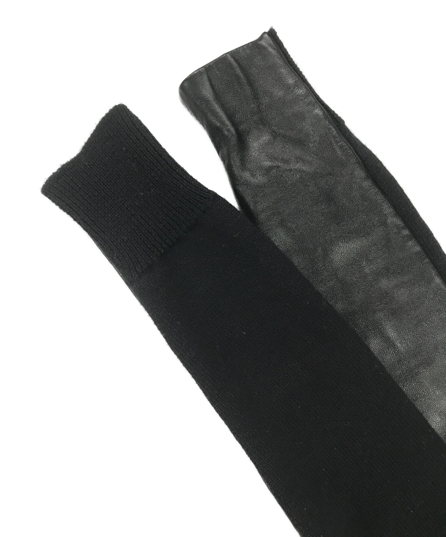 中古・古着通販】Martin Margiela4 (マルタンマルジェラ 4) レザー切替 