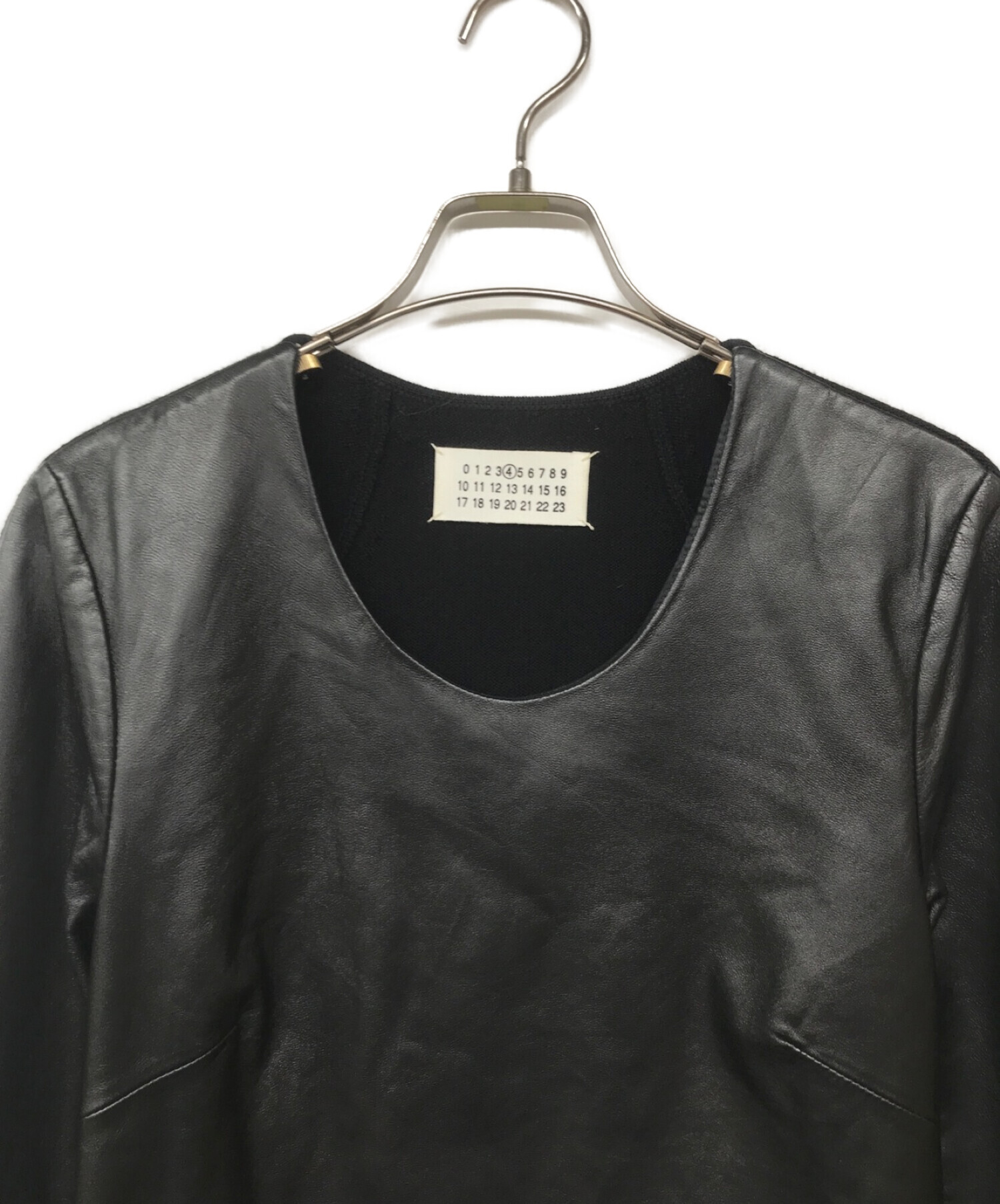 中古・古着通販】Martin Margiela4 (マルタンマルジェラ 4) レザー切替 
