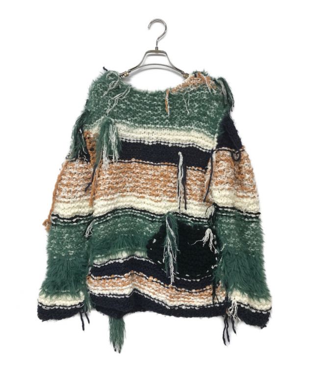 中古・古着通販】PERVERZE (パーバーズ) Hand Over Knit/ハンド 