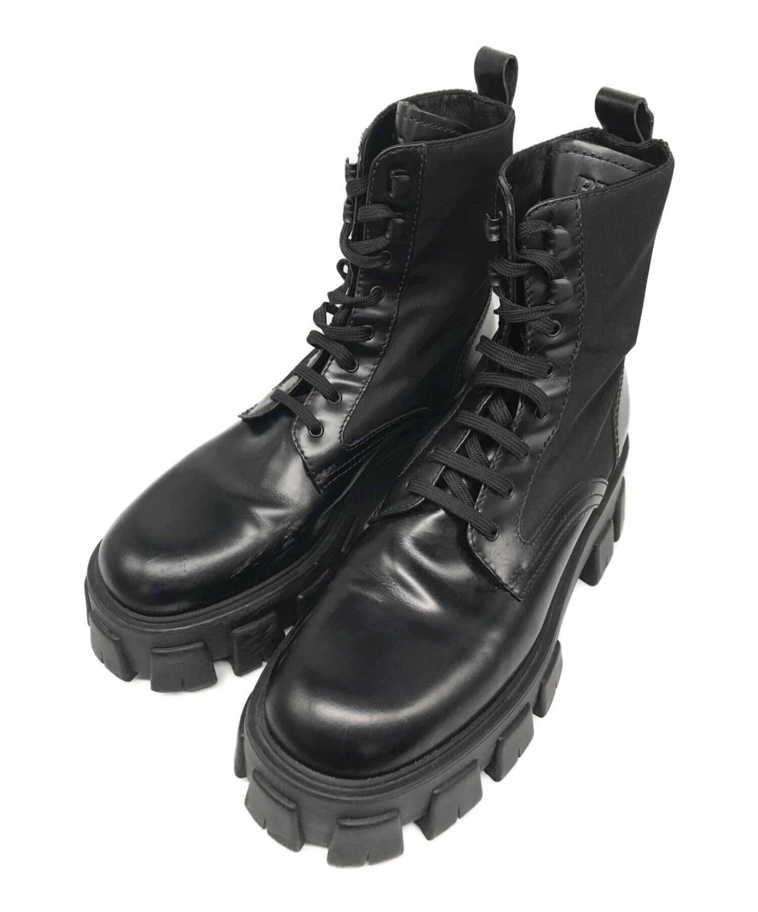 PRADA モノリス ブーツ ブラック 39 PRADA(プラダ)のシューズで大人気