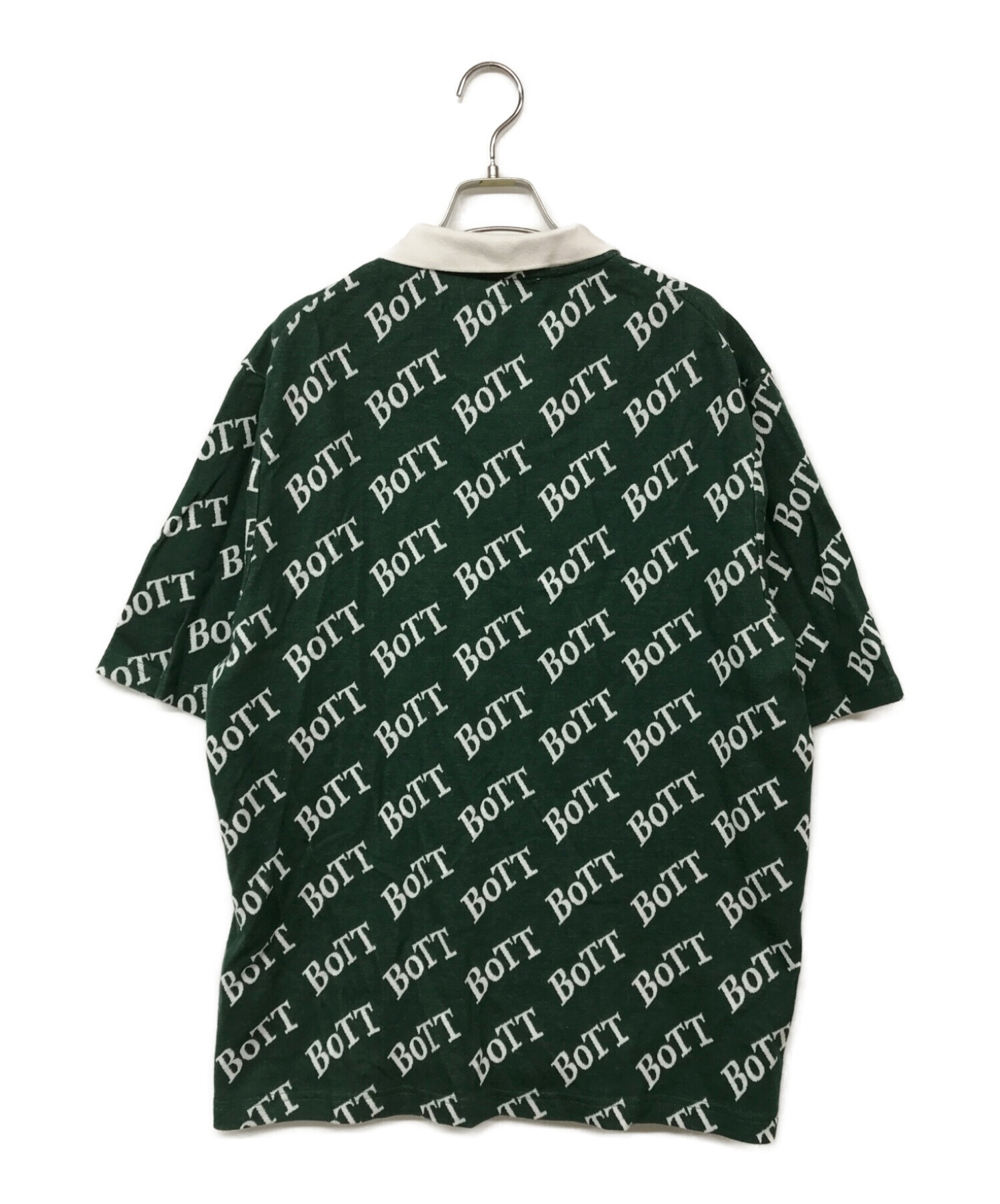 中古・古着通販】BoTT (ボット) 総柄ポロシャツ グリーン サイズ:XL