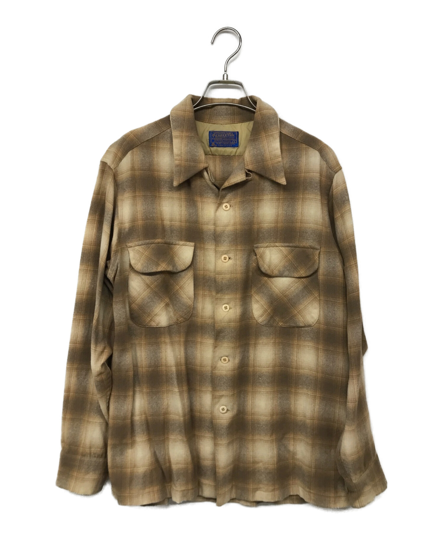 PENDLETON (ペンドルトン) 70‘sオンブレチェックシャツ ブラウン サイズ:L