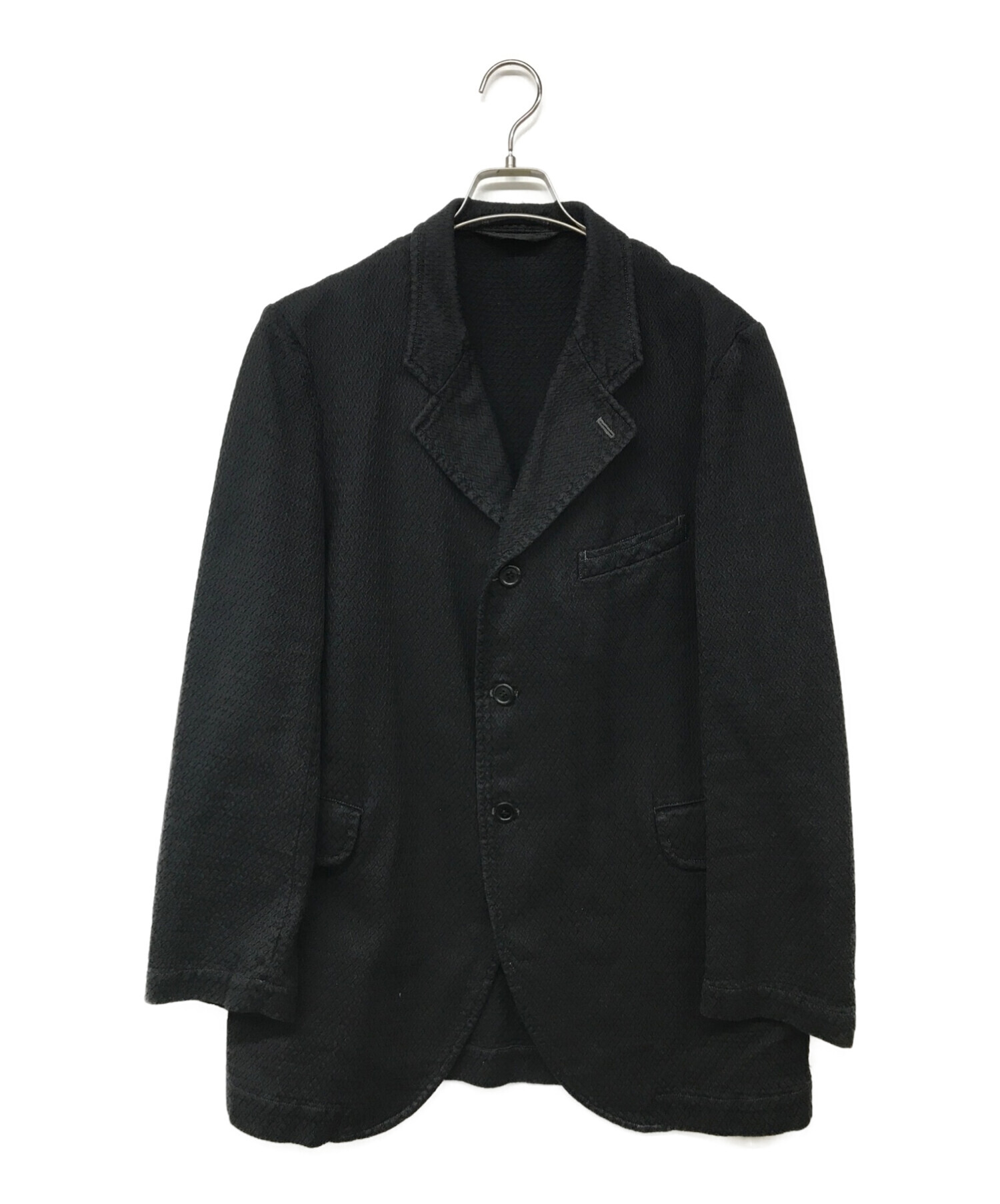 COMME des GARCONS HOMME PLUS (コムデギャルソンオムプリュス) 製品染めジャケット ブラック サイズ:M