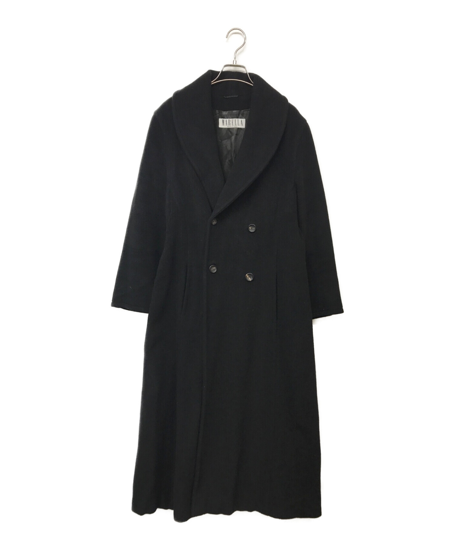 美品 MARELLA マレーラ ダブル ロングコート カシミヤ混 販売済み