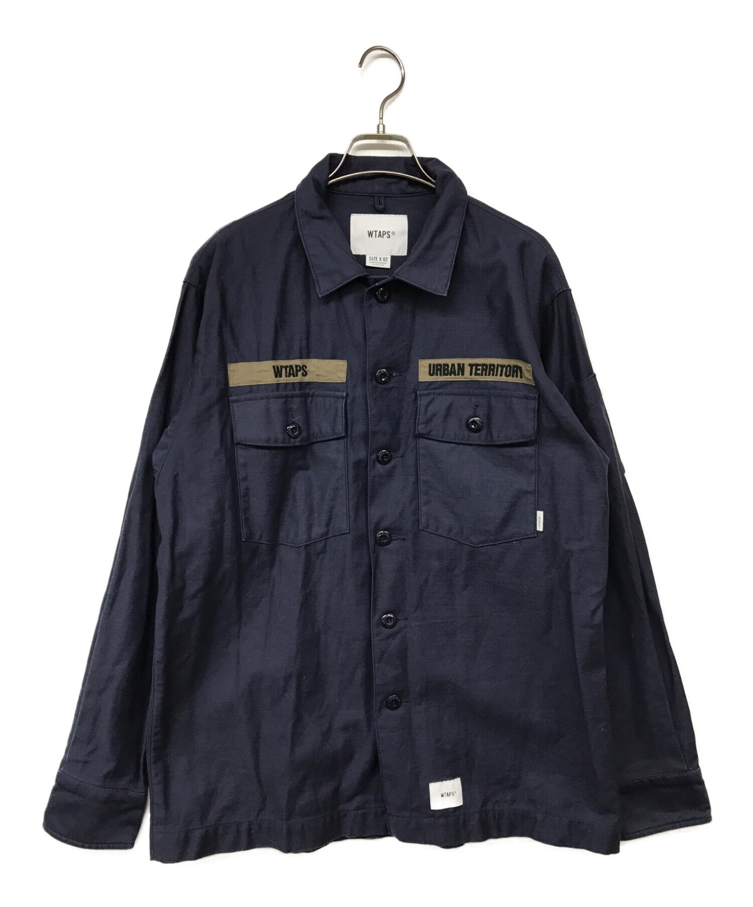 Wtaps NAVY L/S Tee 02サイズ Wtaps navy shirts size 02 Mサイズ WTAPS AH SSZ BLANK TEE NAVY A.H.
