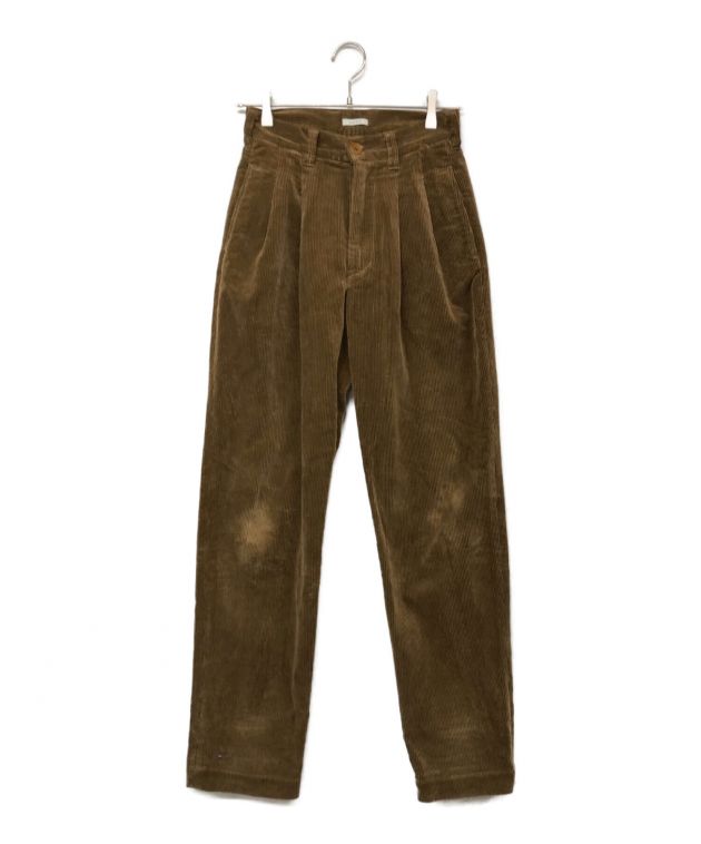 中古・古着通販】leno (リノ) 2タックコーデュロイトラウザーパンツ  