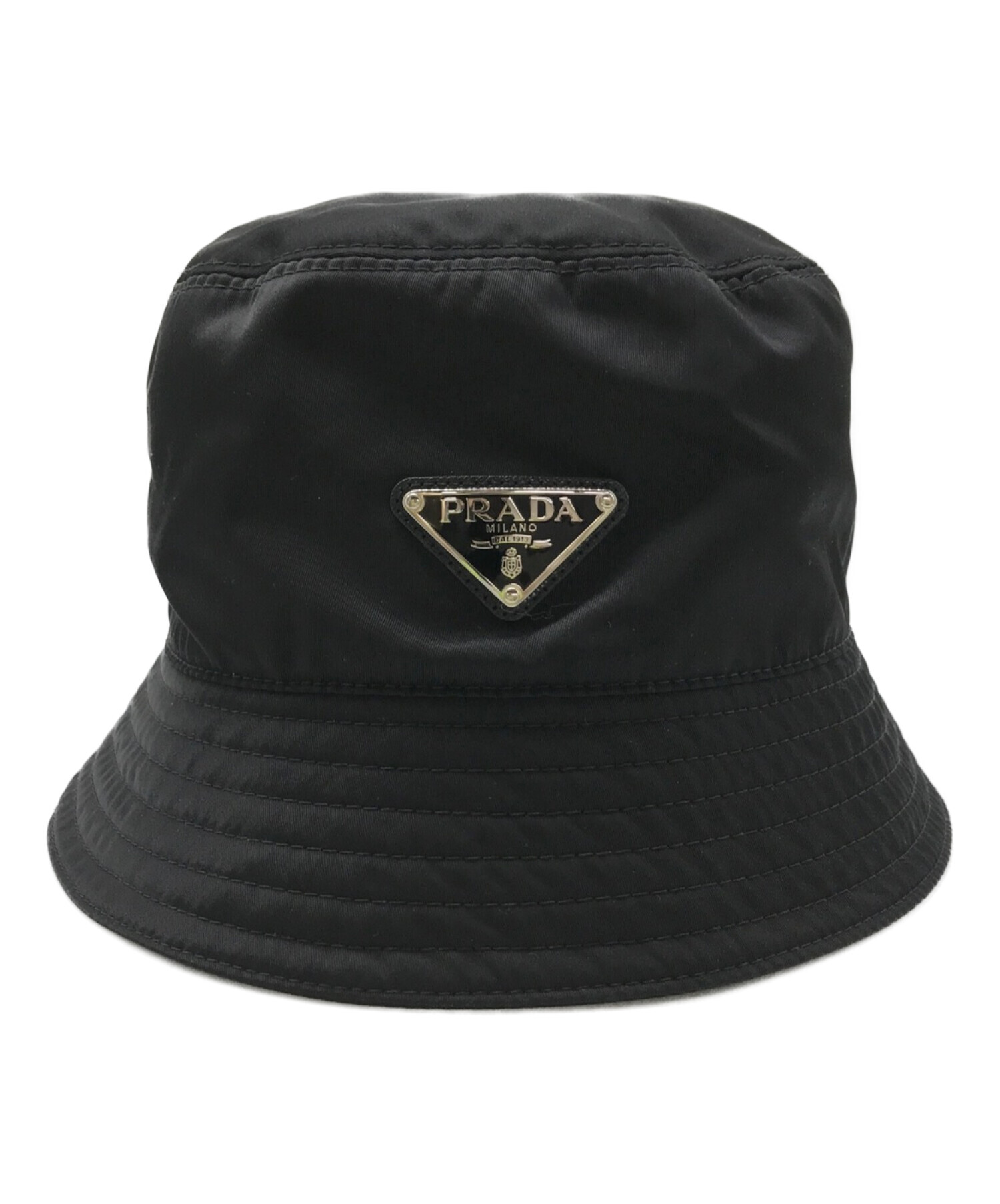 中古・古着通販】PRADA (プラダ) トライアングルロゴ ナイロンバケット  