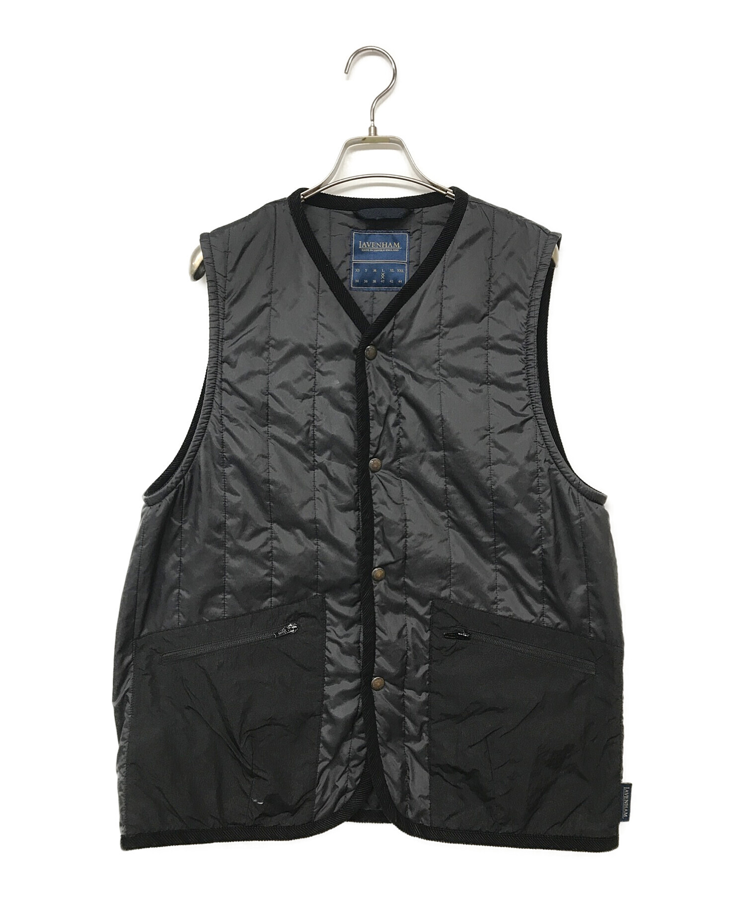 LAVENHAM / DUBLIN / 36 / 黒 LAVENHAM キルティングベスト ブラック