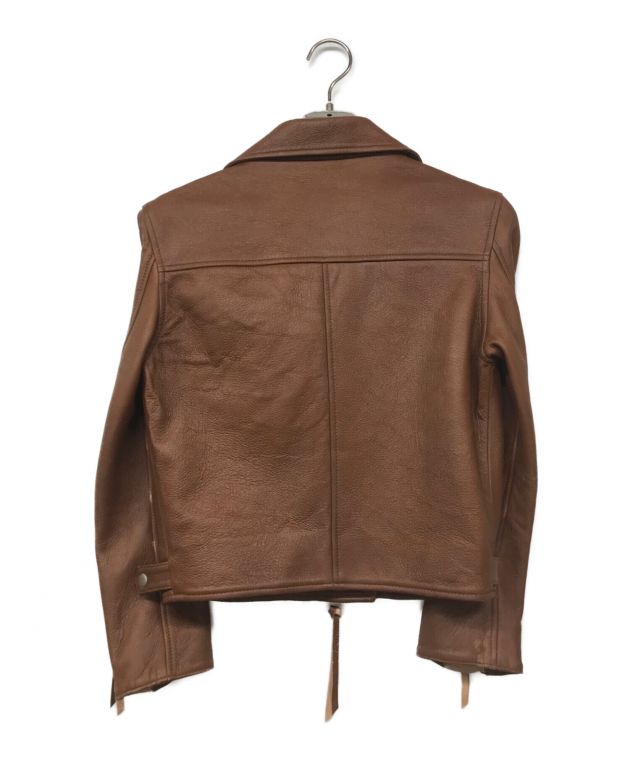 中古・古着通販】Acne (アクネ) ライダースジャケット ブラウン 