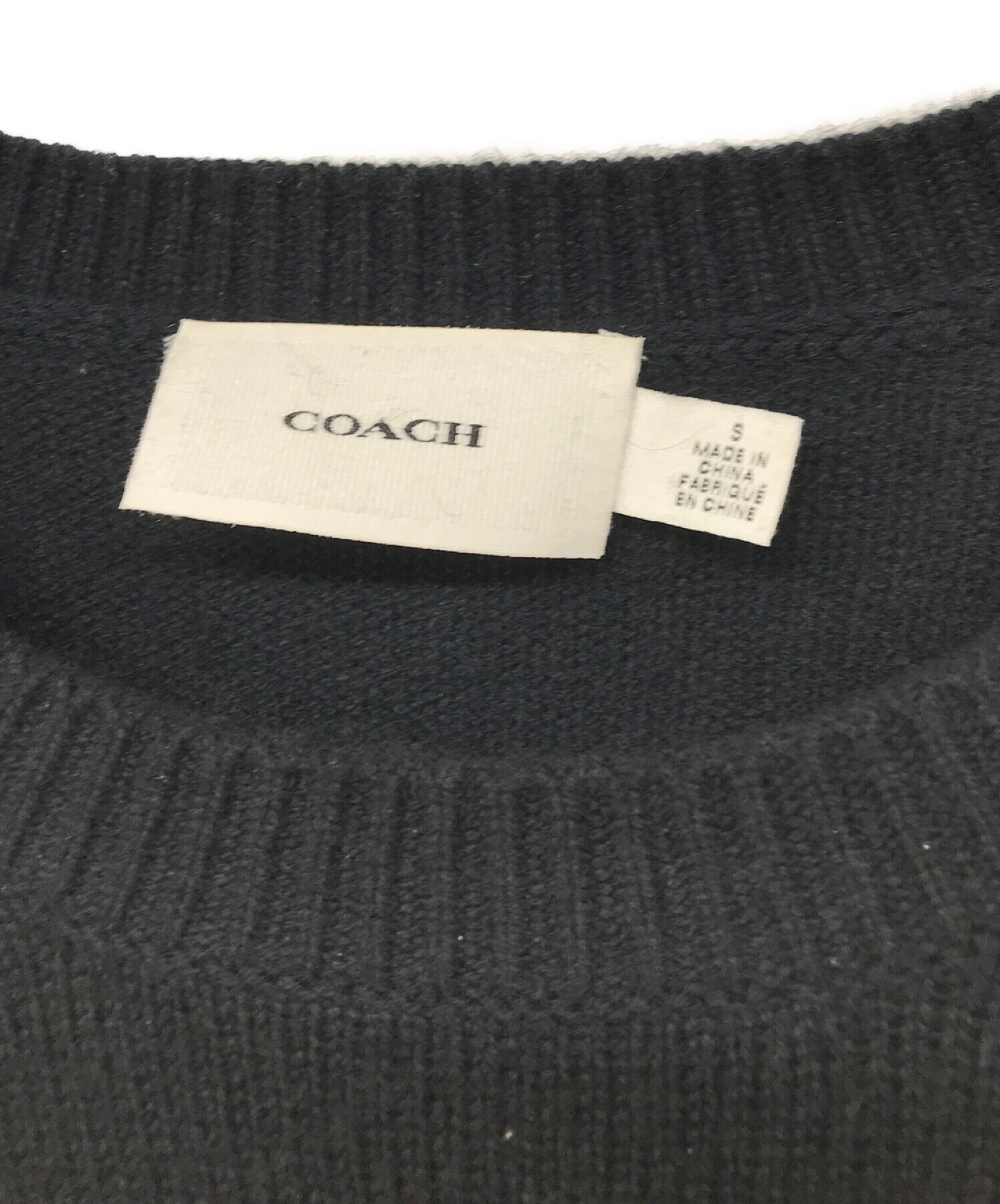 中古・古着通販】COACH (コーチ) コズミック セーター ネイビー サイズ 