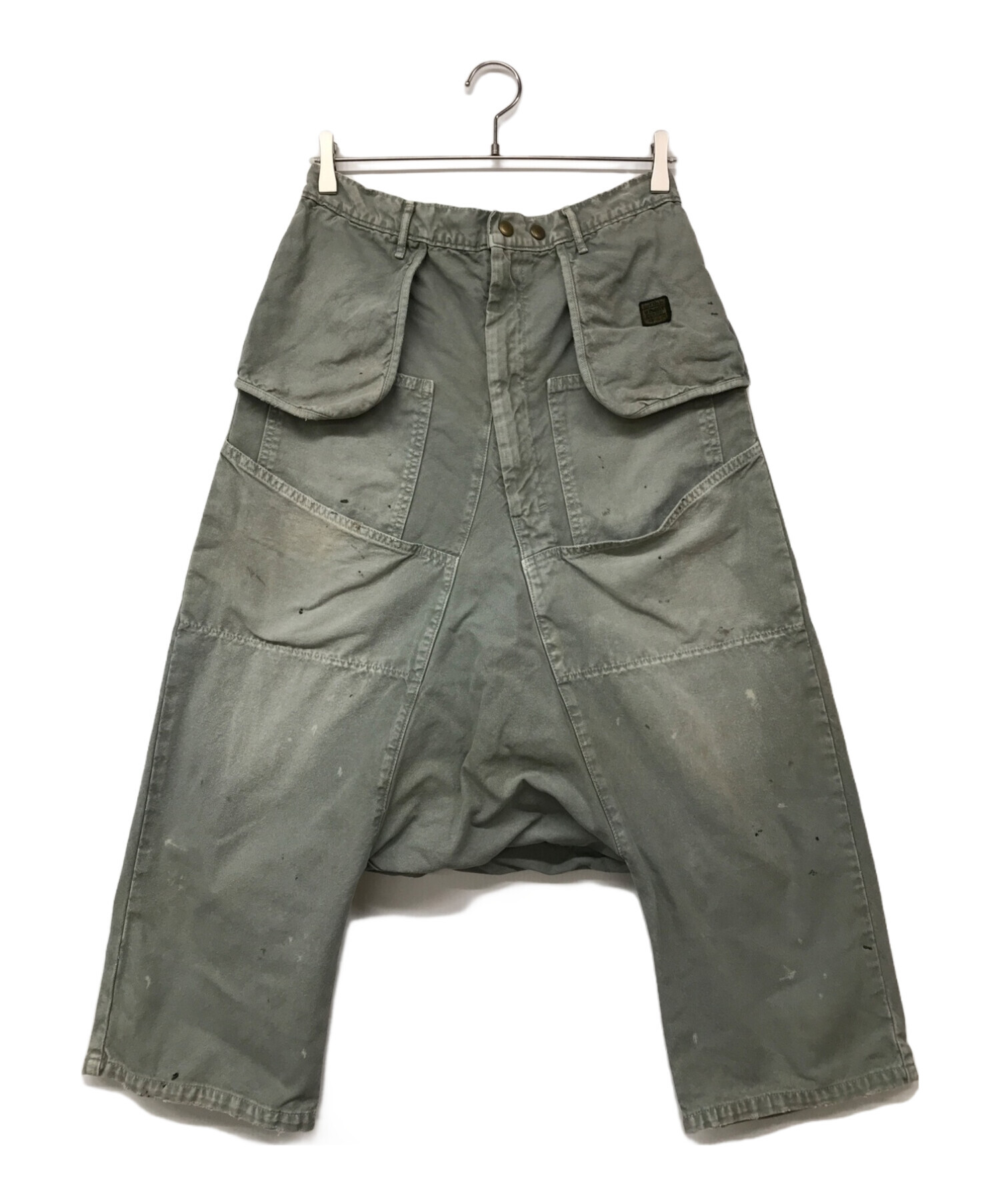 *KAPITAL ボタンサスペンダー エスニック柄 クロップドパンツ 2 kapital サスペンダーパンツ KAPITAL ボタンサスペンダー エスニック柄