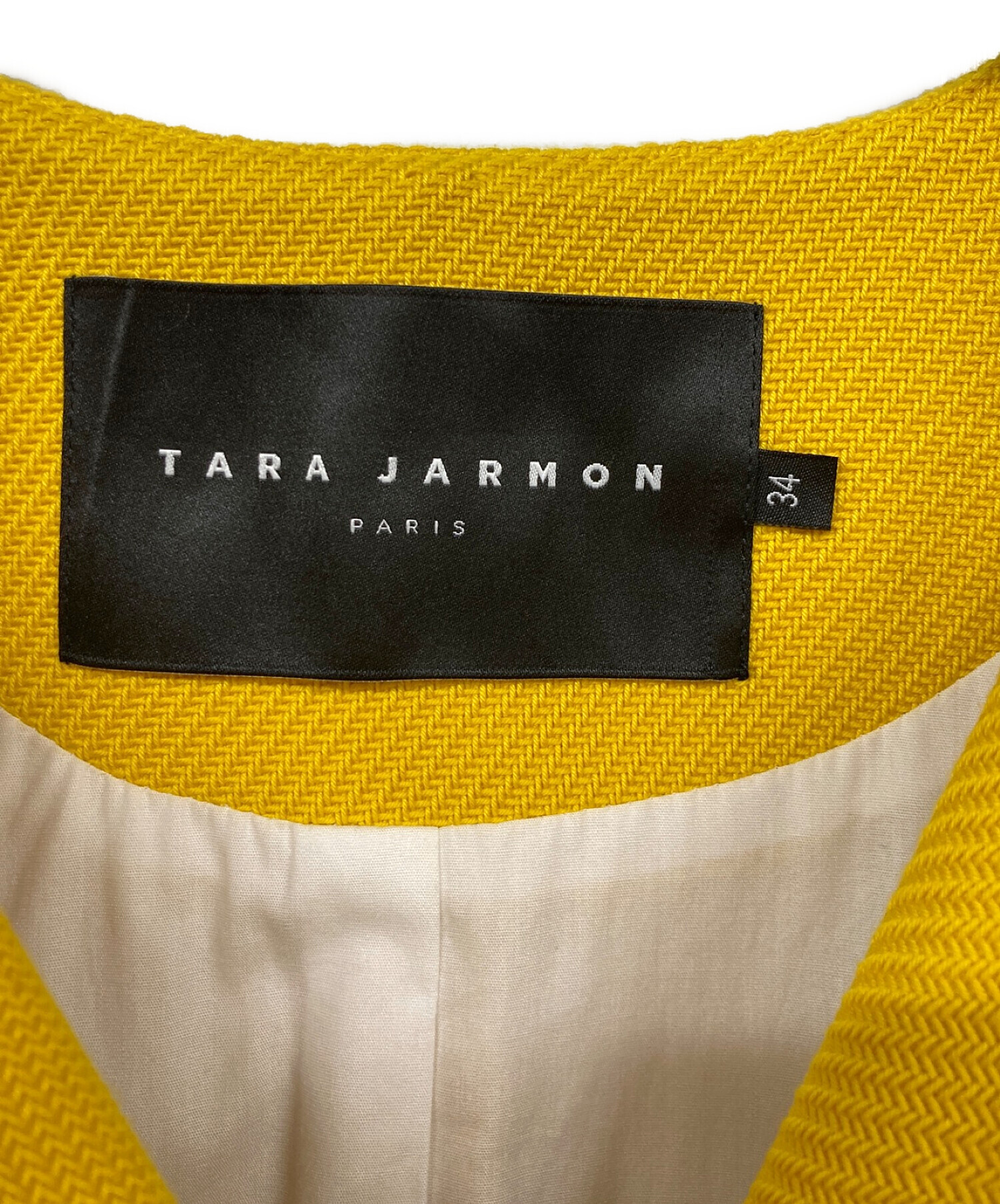 中古・古着通販】TARA JARMON (タラジャーモン) ノーカラー 