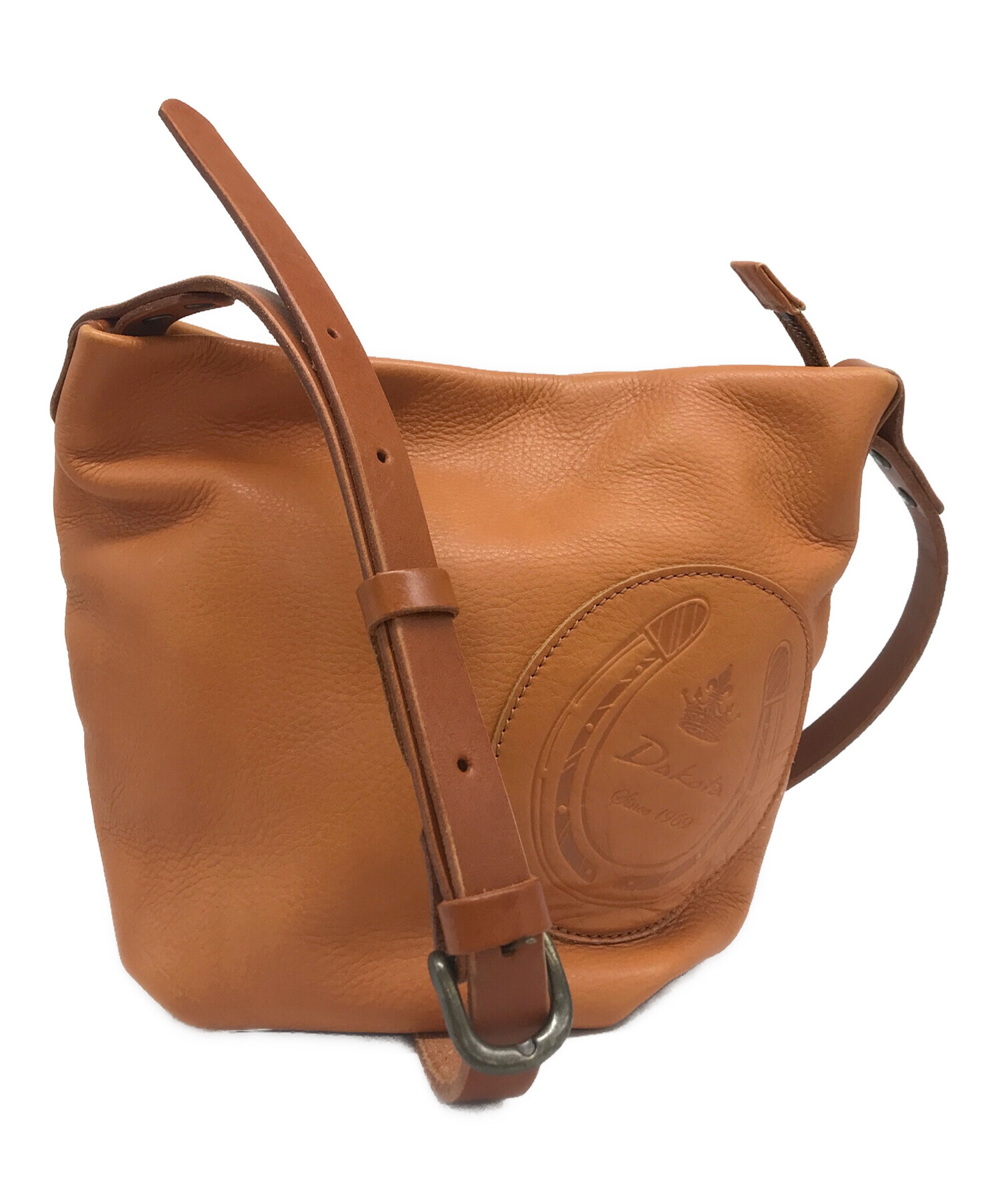 Dakota レザーショルダーバッグ ブラウン