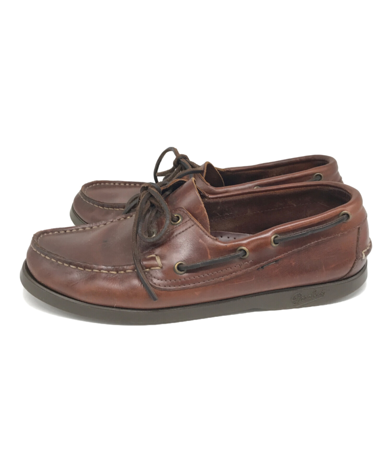 Paraboot パラブーツデッキシューズブラウン25.5cm