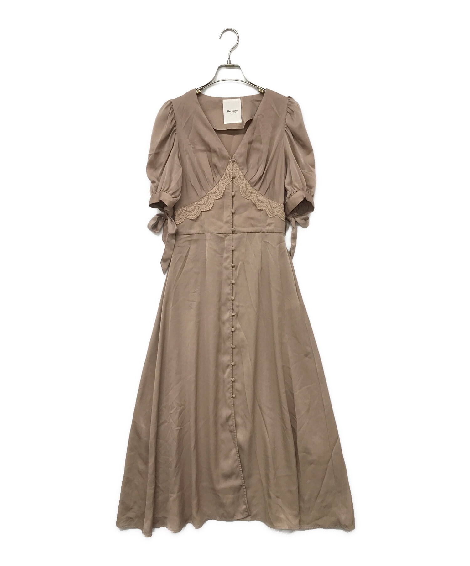 中古・古着通販】HER LIP TO (ハーリップトゥ) Lace Trimmed Smooth 