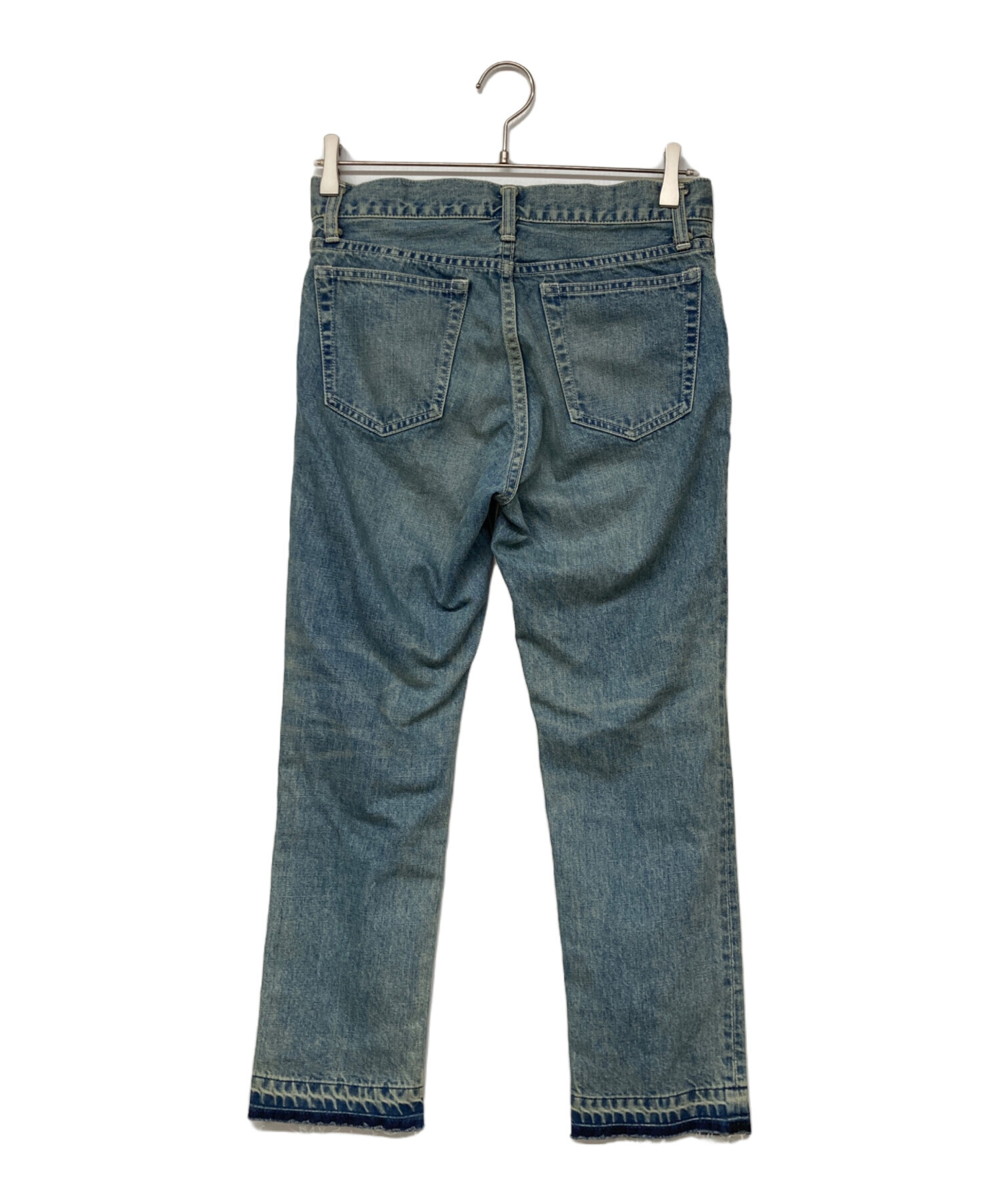 中古・古着通販】sacai (サカイ) ダメージ加工デニムパンツ インディゴ 