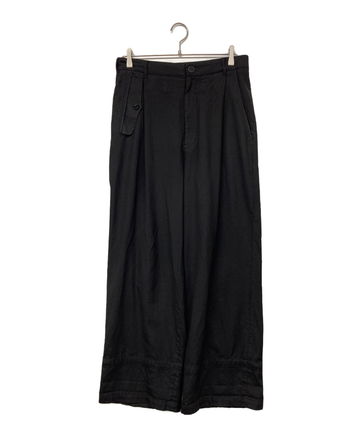 中古・古着通販】tac:tac (タクタク) draw cord wool pants ブラック 