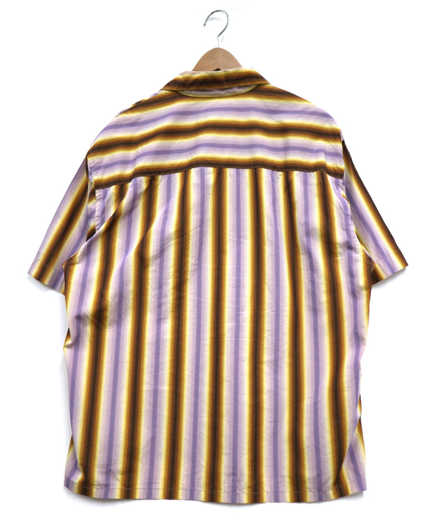 MARNI (マルニ) オープンカラーシャツ パープル×ブラウン サイズ:48 19SS