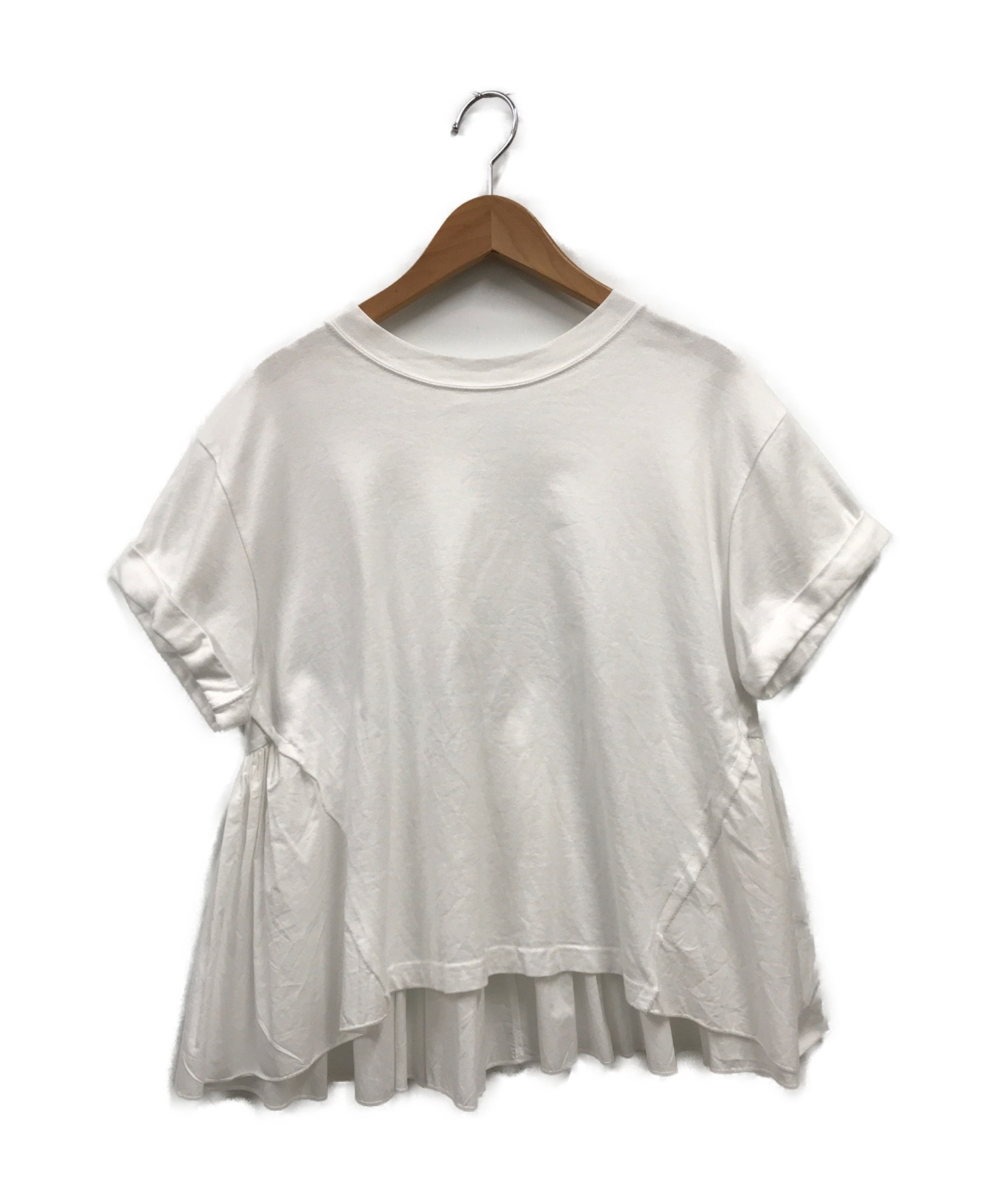 CLANE (クラネ) バックフリルTシャツ ホワイト サイズ:1 2021年モデル