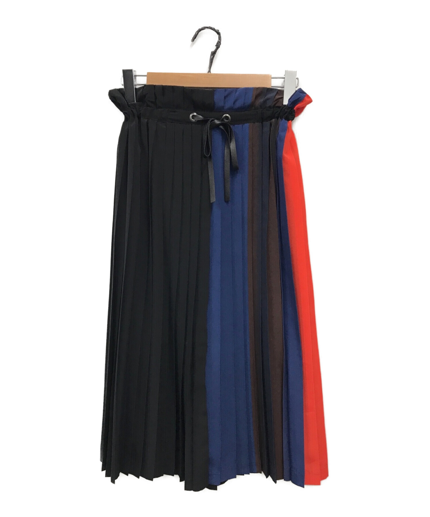 AKIRA NAKA (アキラナカ) グラデーションプリーツスカート ブラック サイズ:38