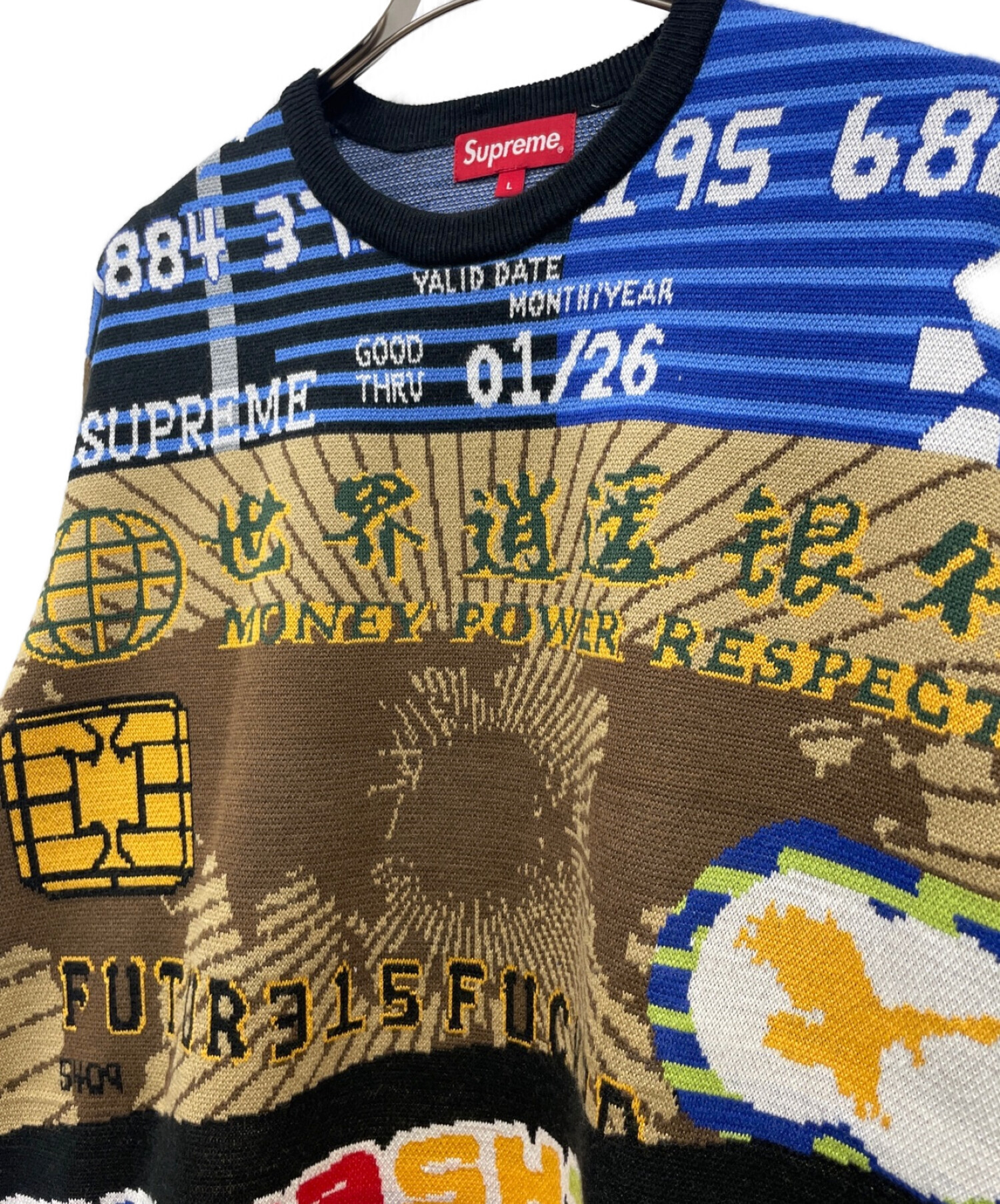 中古・古着通販】SUPREME (シュプリーム) クレジットカードセーター 