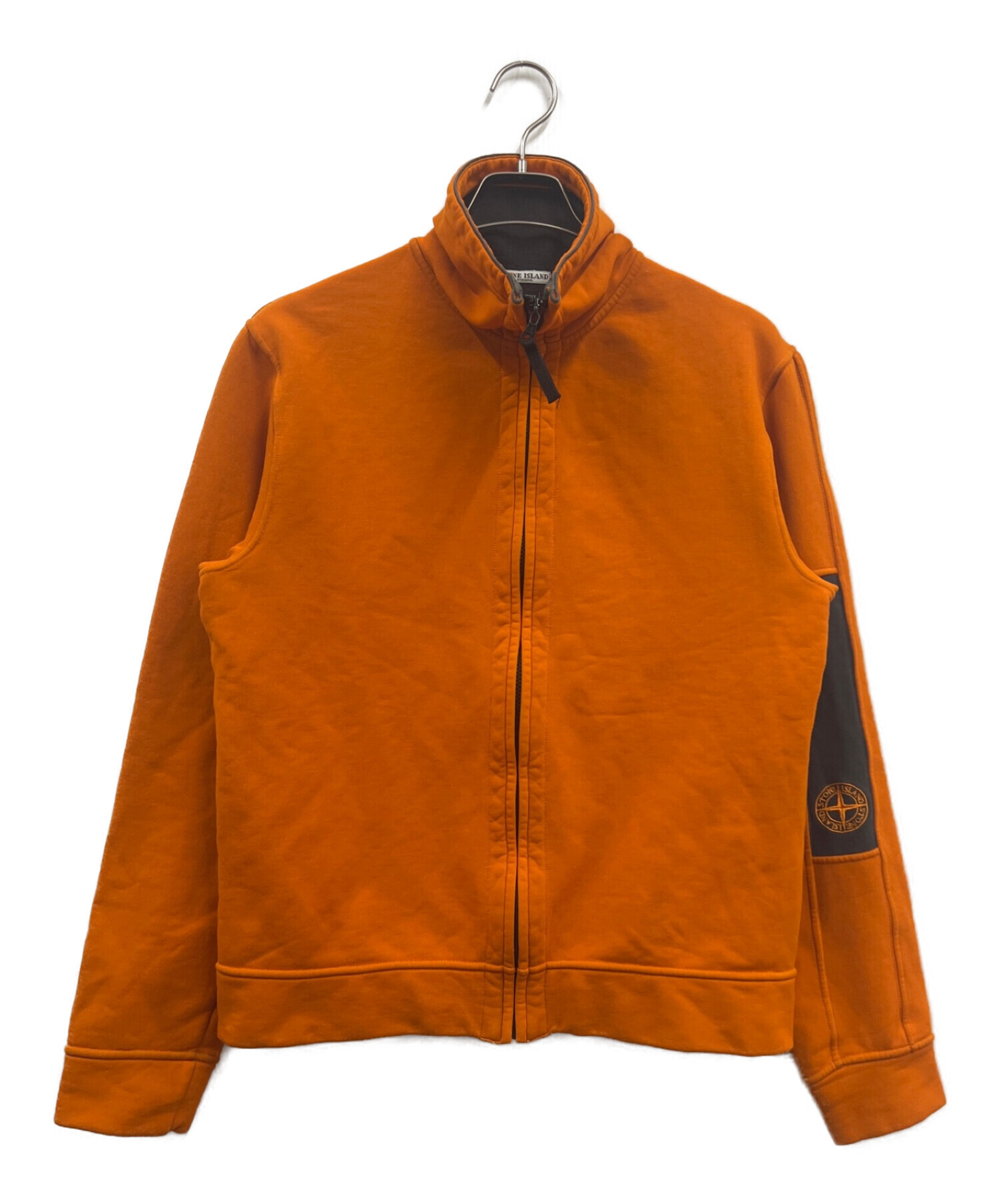 STONE ISLAND (ストーンアイランド) ロゴマークトラックジャケット オレンジ サイズ:M
