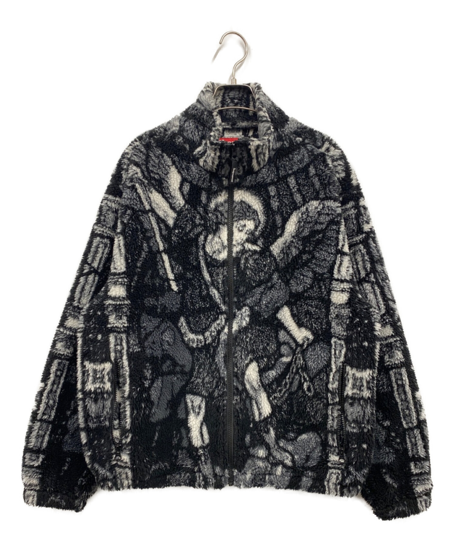 supreme saint michael fleece jacket white