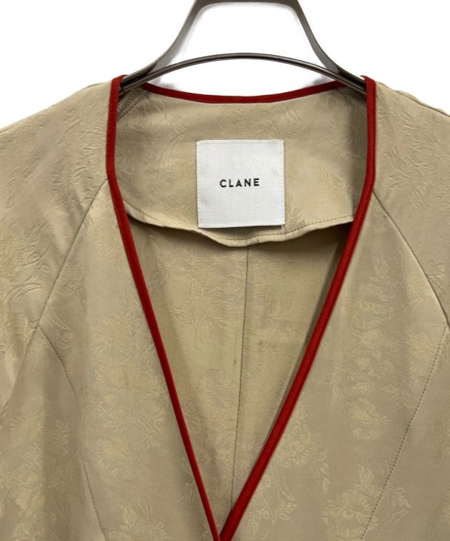 中古・古着通販】CLANE (クラネ) BOTANICALS JACQUARD DRESS COAT 