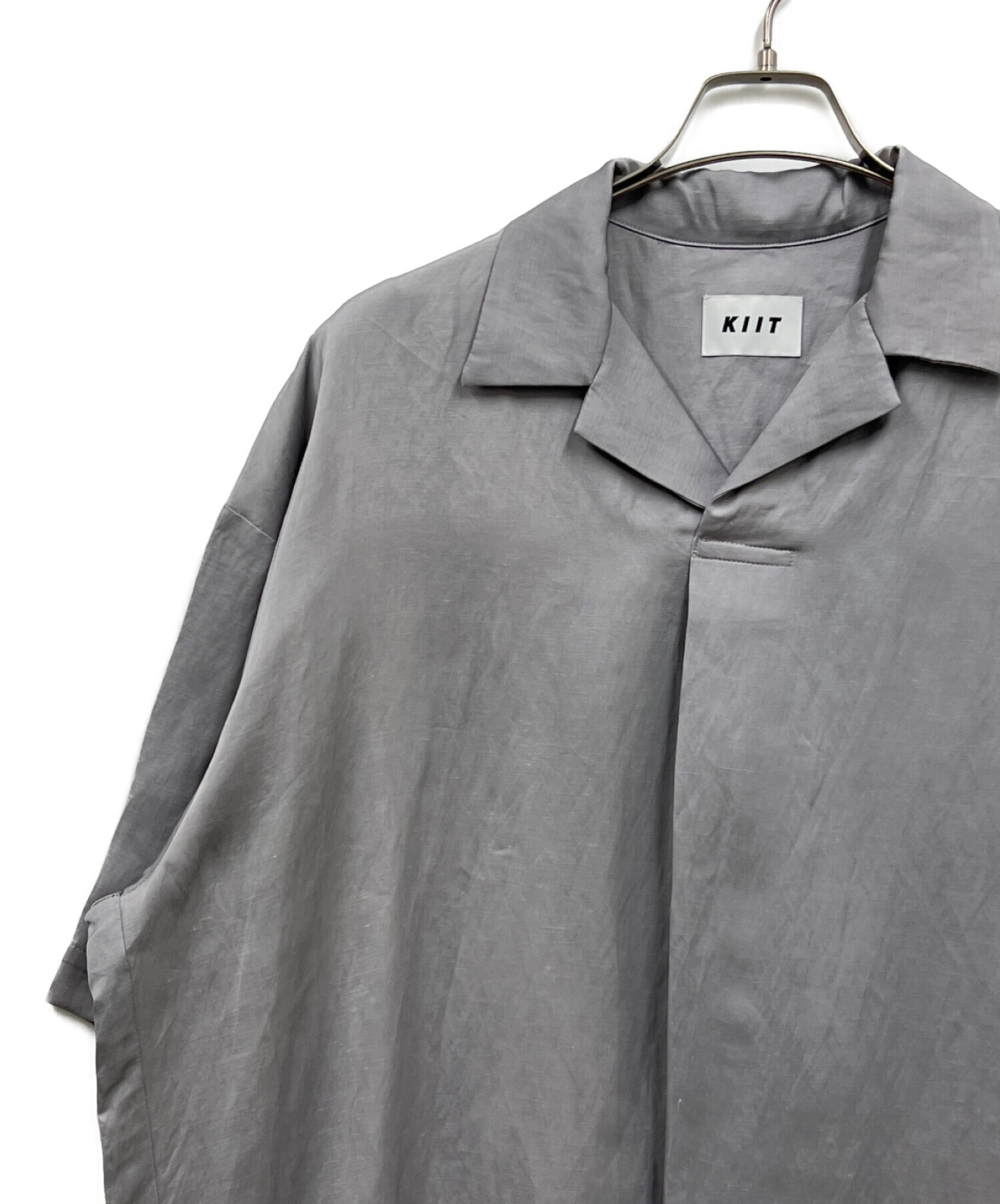 中古・古着通販】KIIT (キート) オープンカラーシャツ グレー サイズ:2