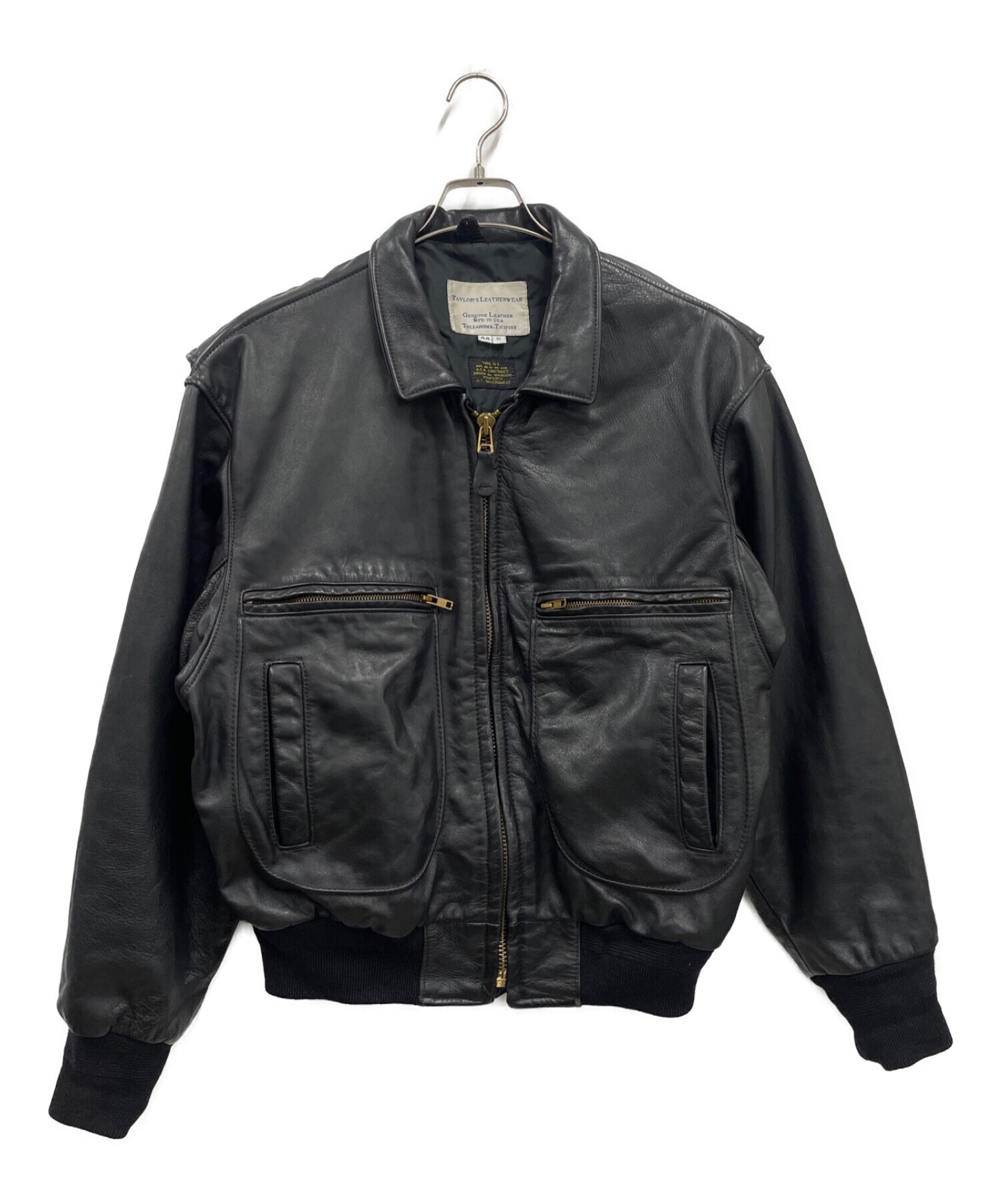 taylors leatherwear (テイラーズレザーウェア) フライトジャケット/Ｇ-2 ブラック サイズ:44