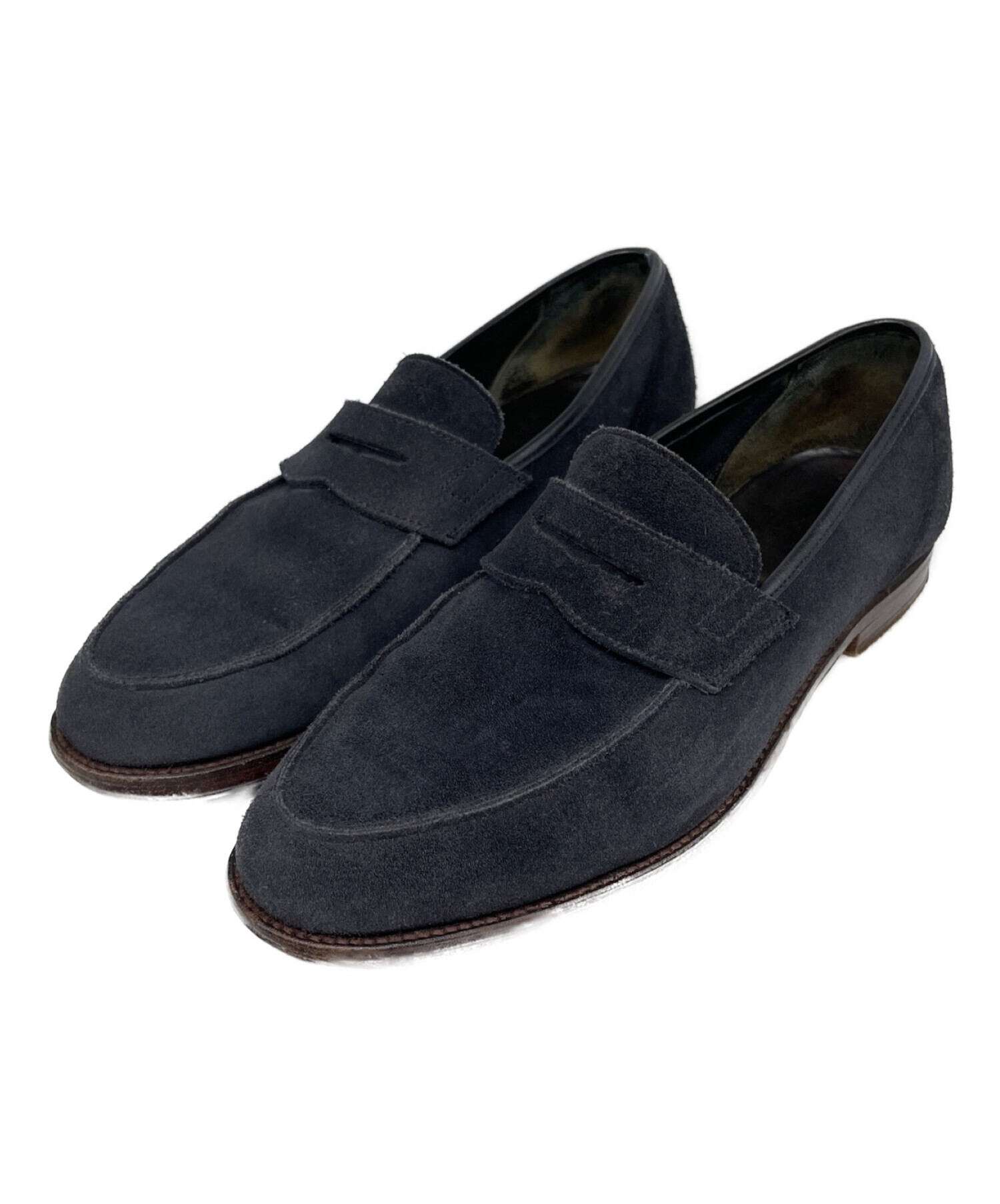 Crockett & Jones ネイビー ローファー サイズ8.5新品未使用 - ローファー
