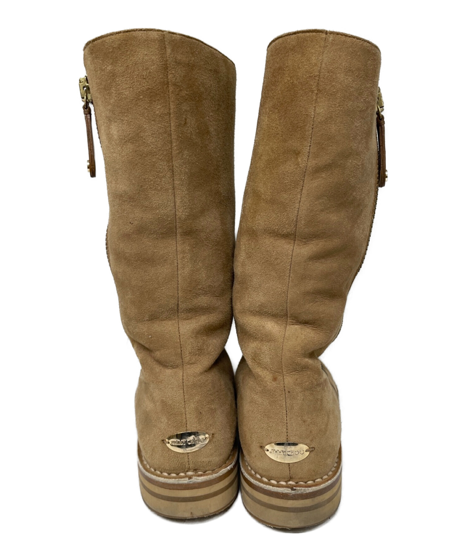 ジミーチュウ JIMMY CHOO スエード ロングブーツ ブラウン 37 新品